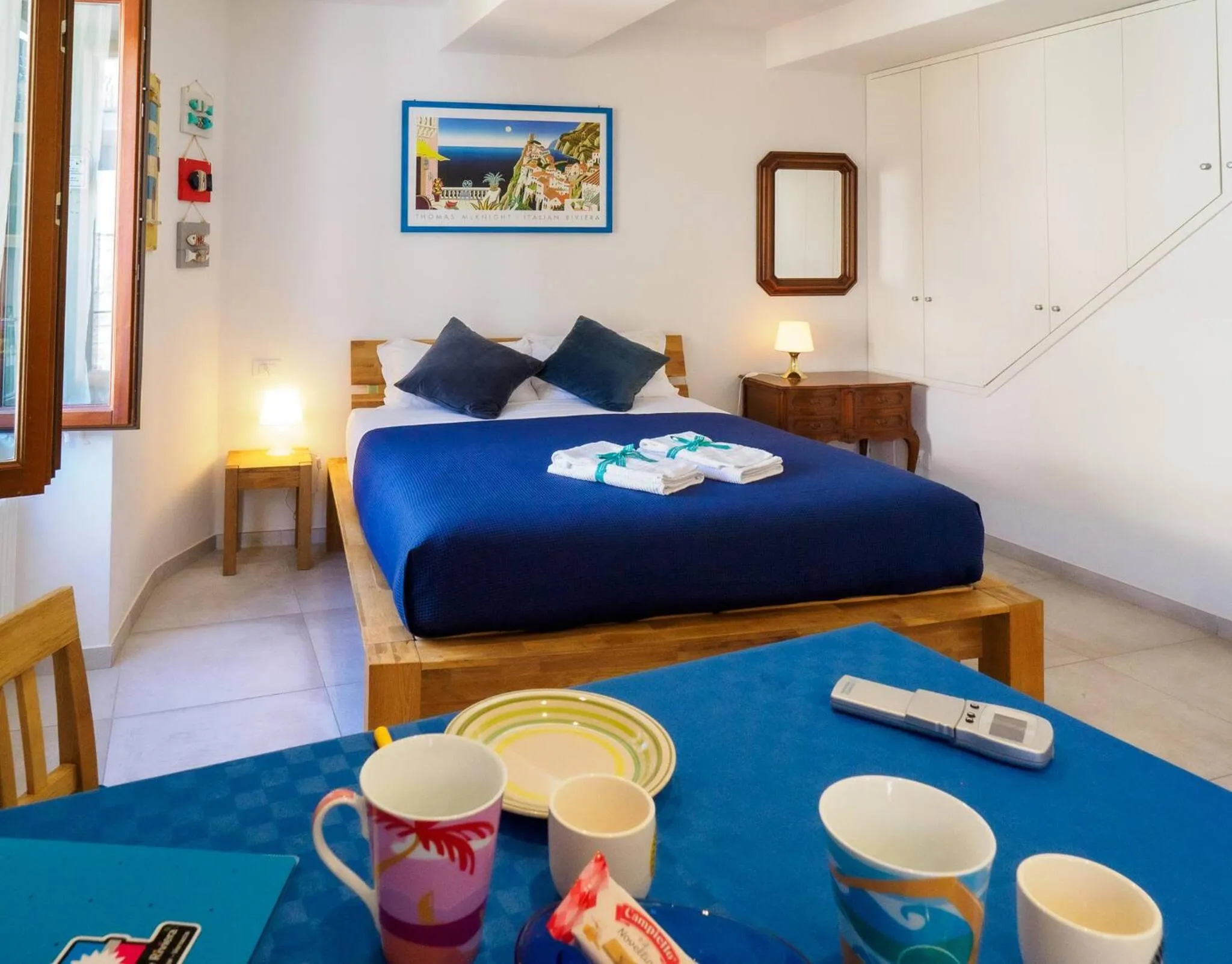 Bed in Ventu de Ma Studios & Rooms