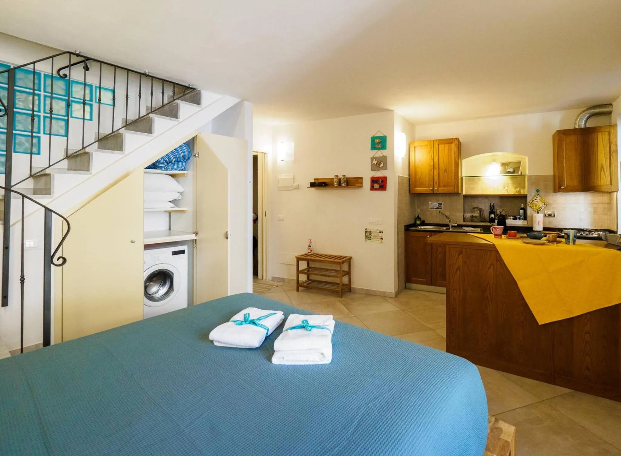 Bed in Ventu de Ma Studios & Rooms