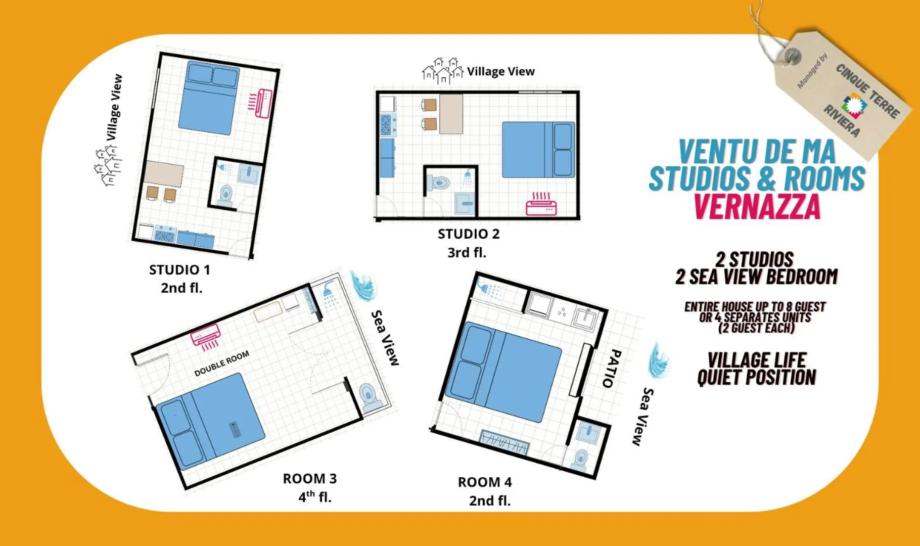 Floor plan in Ventu de Ma Studios & Rooms
