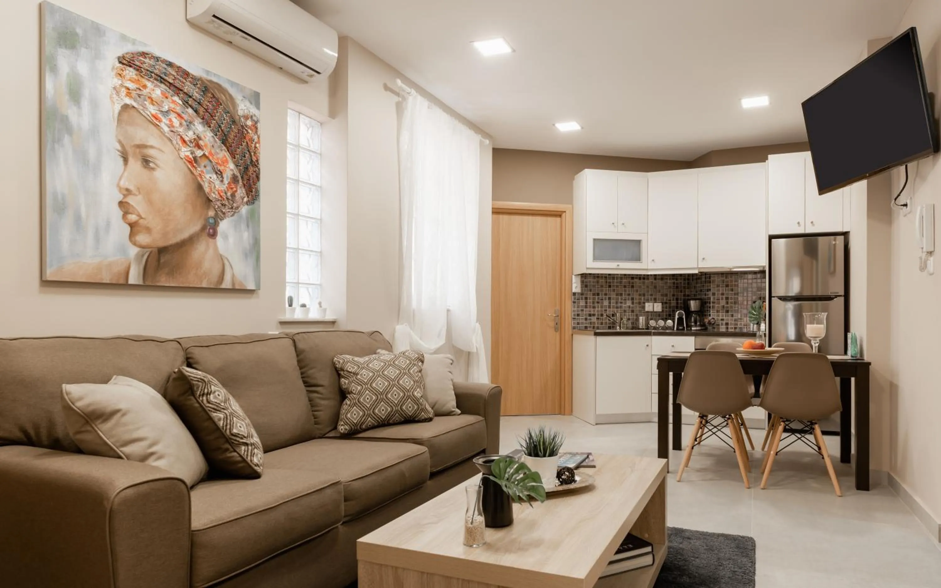 Living room in Monastiraki Urban Apartments