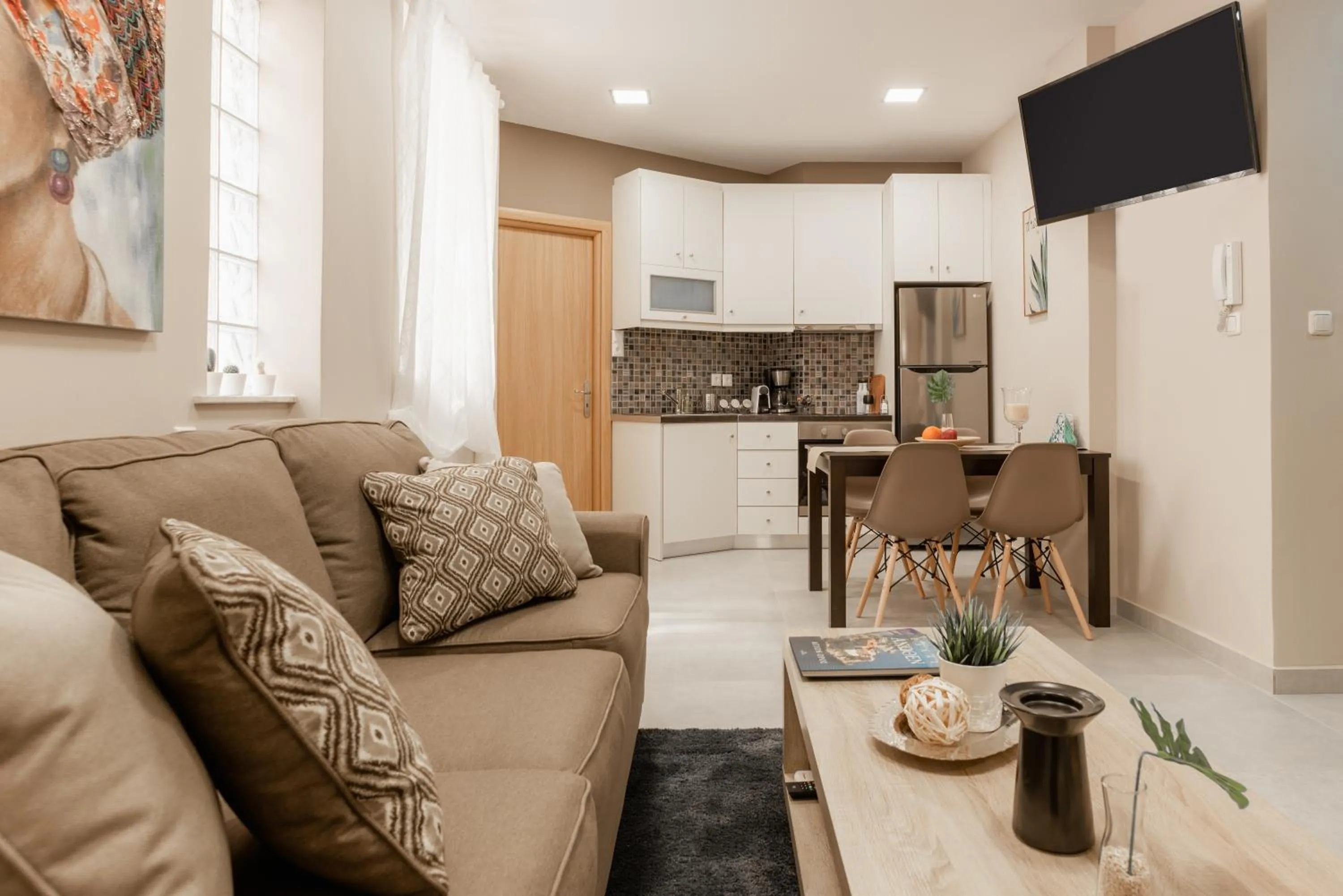 Living room in Monastiraki Urban Apartments