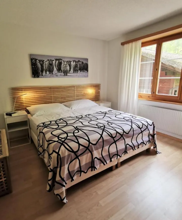 Bed in Hotel Brienzersee