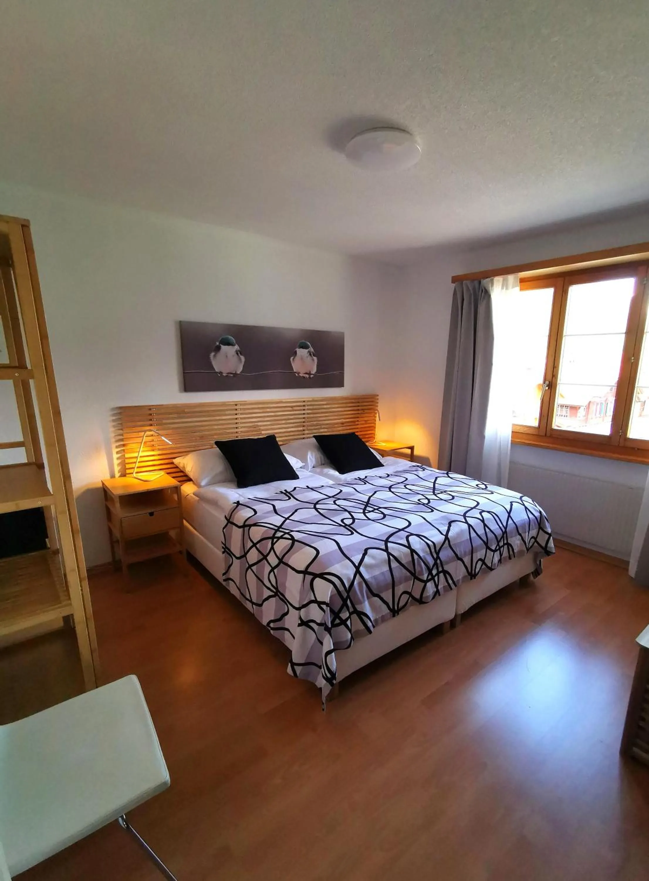 Bed in Hotel Brienzersee