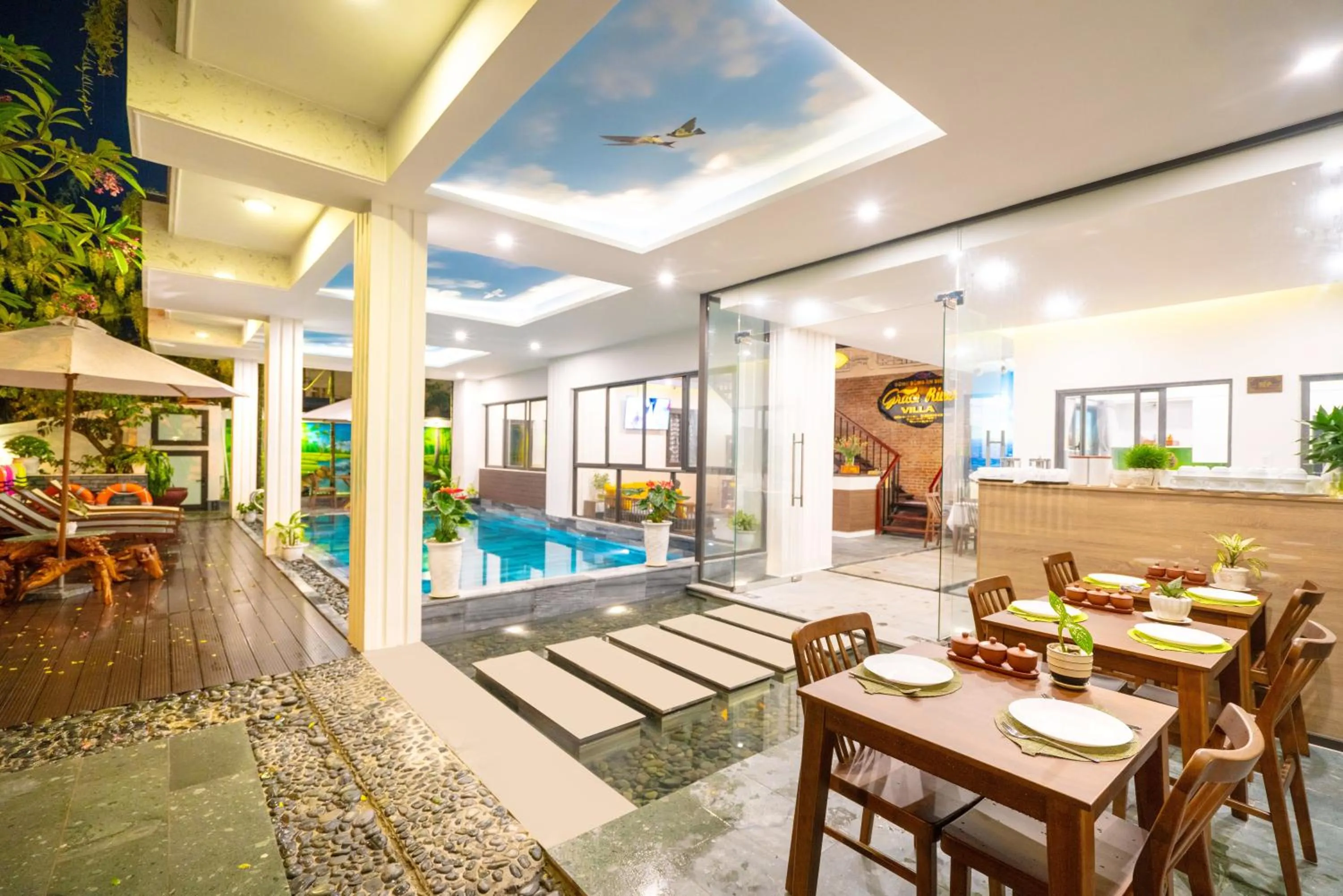 Patio in Hoi An Grace River Villa