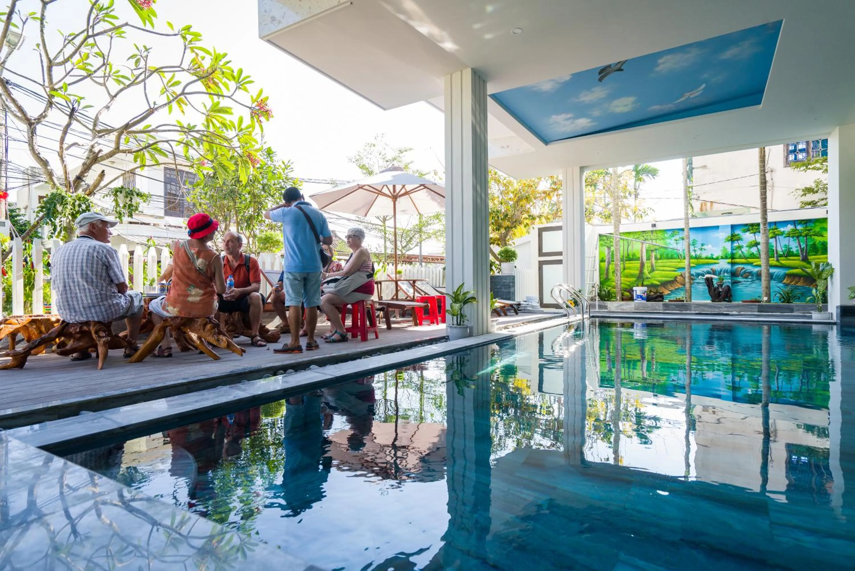 Swimming pool in Hoi An Grace River Villa