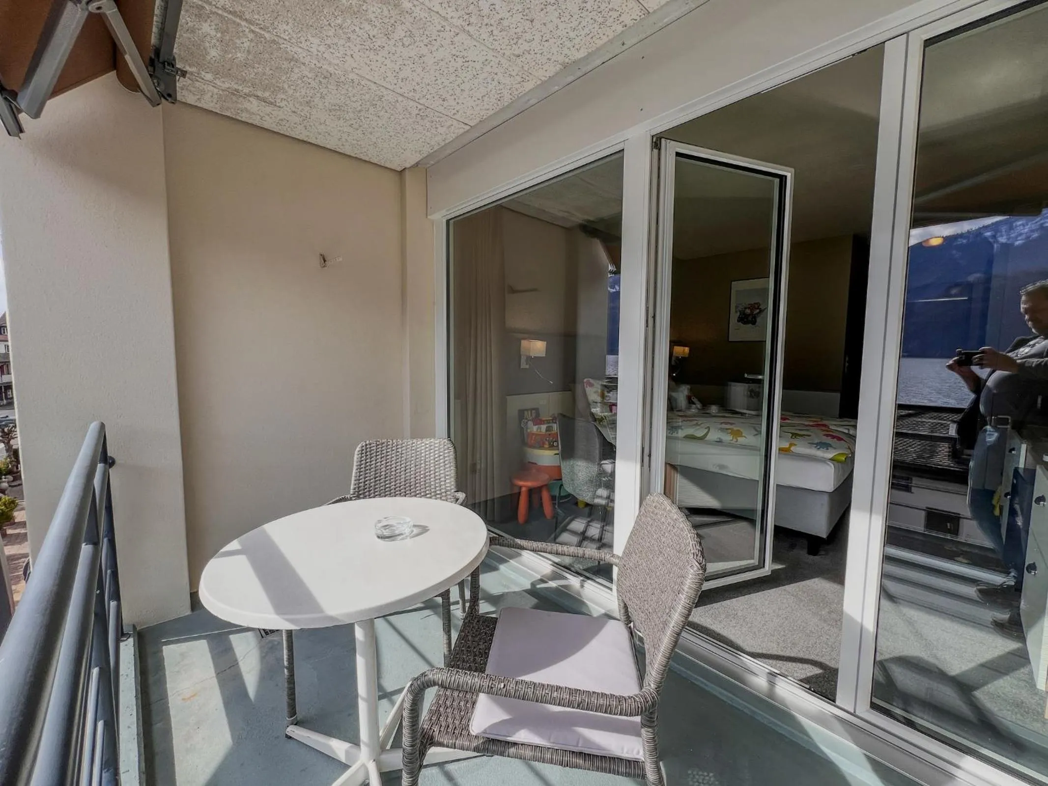 Balcony/Terrace in Seehotel Riviera at Lake Lucerne