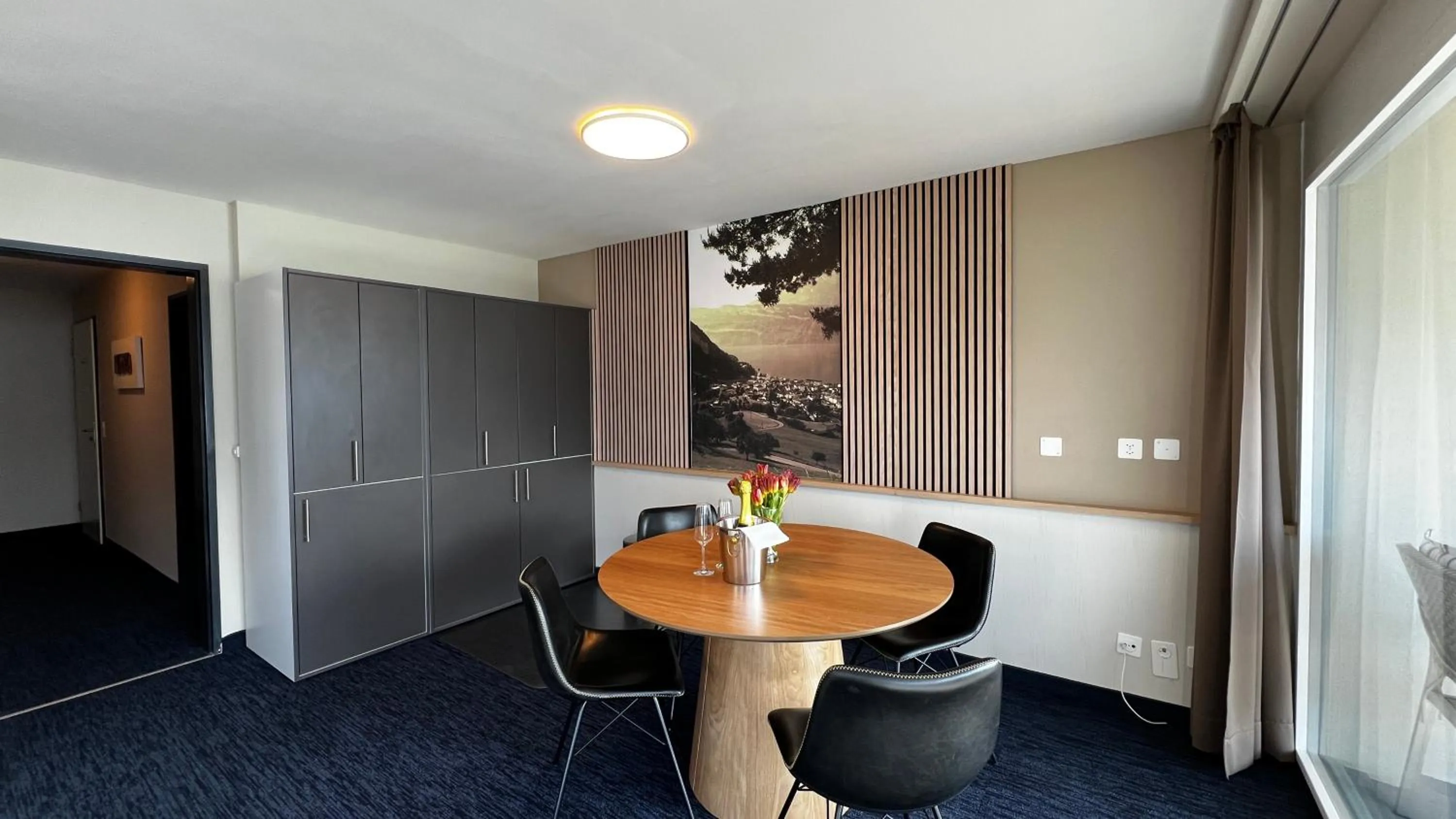 Seating area in Seehotel Riviera at Lake Lucerne