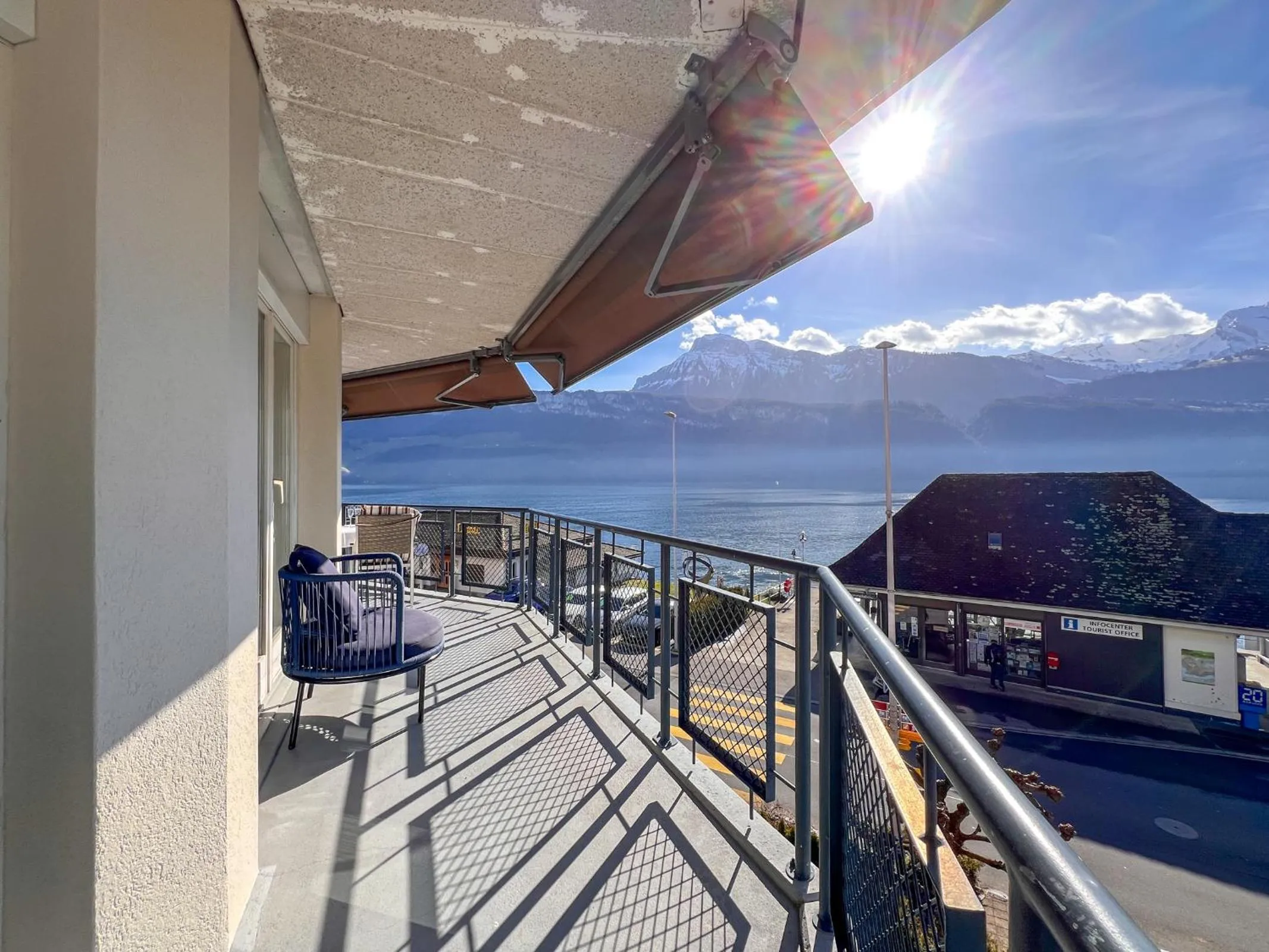 Balcony/Terrace in Seehotel Riviera at Lake Lucerne