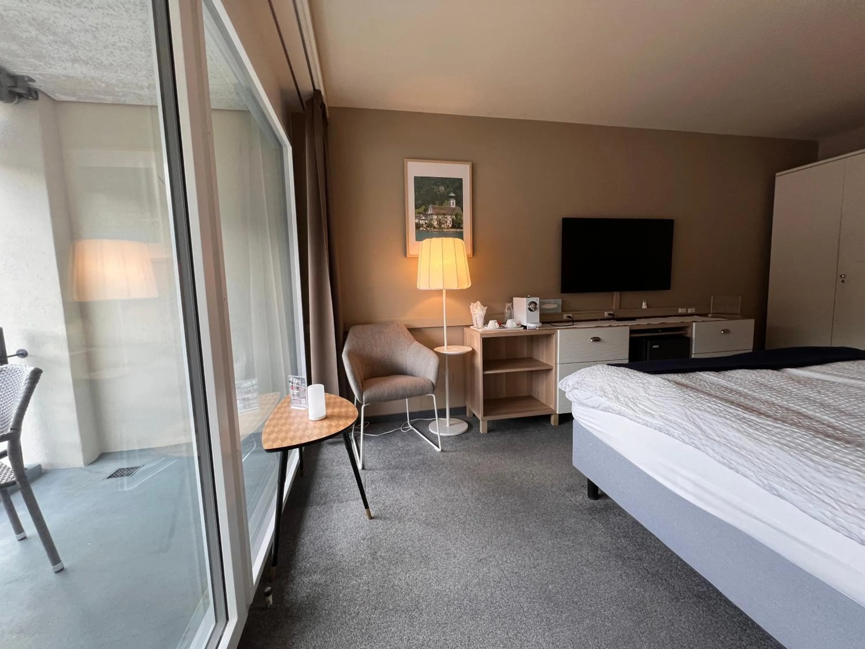 Bedroom, Bed in Seehotel Riviera at Lake Lucerne