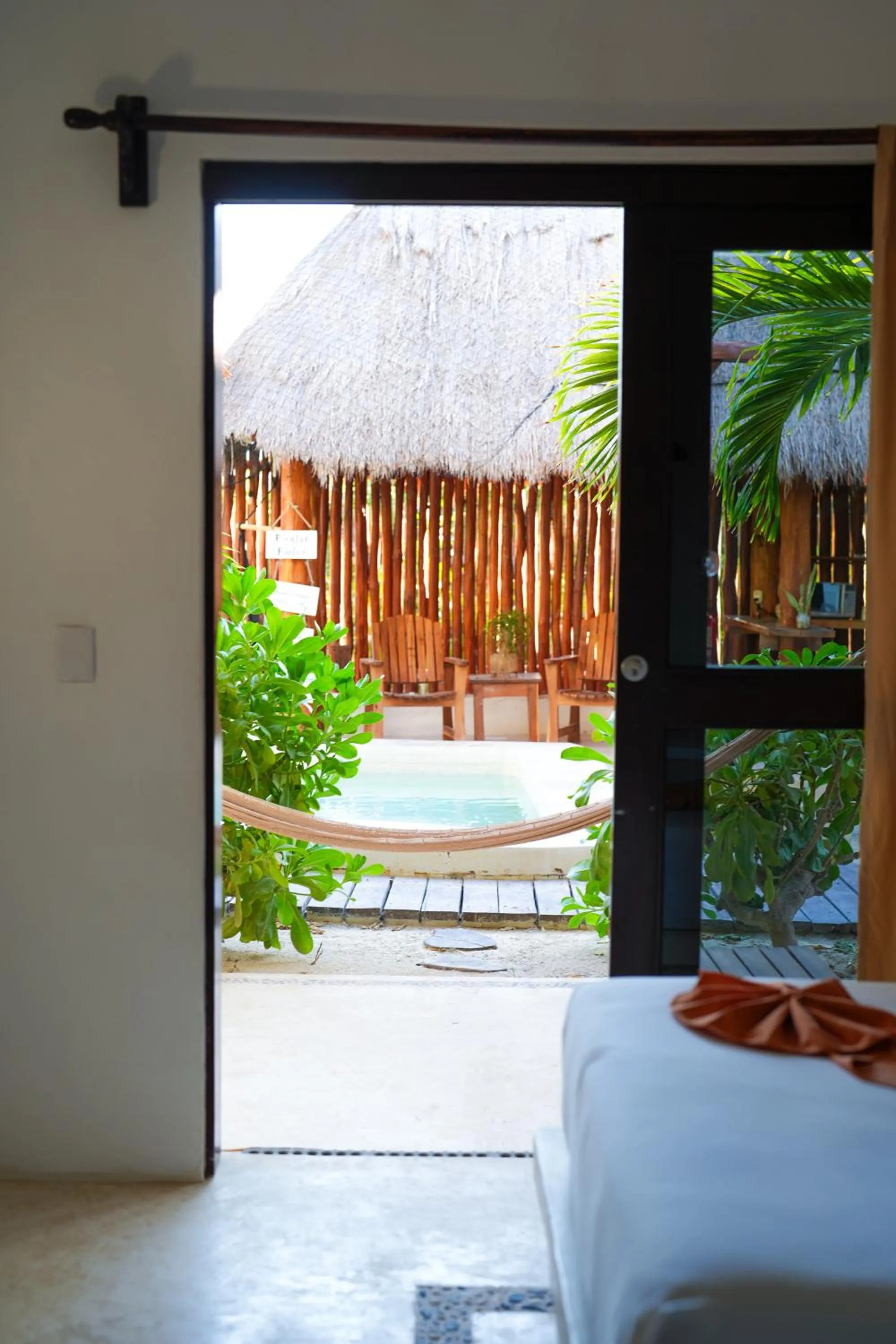 View (from property/room), Bed in Mis Sueños Holbox