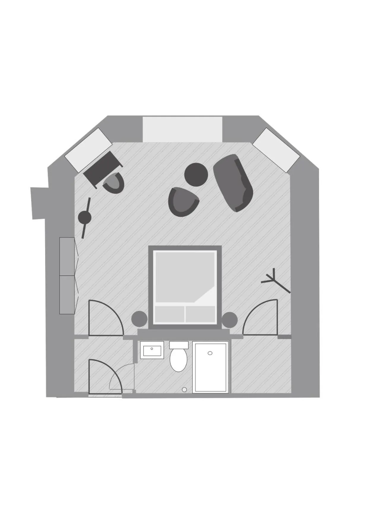 Floor plan in Schloss Schadau - Swiss Historic Hotel