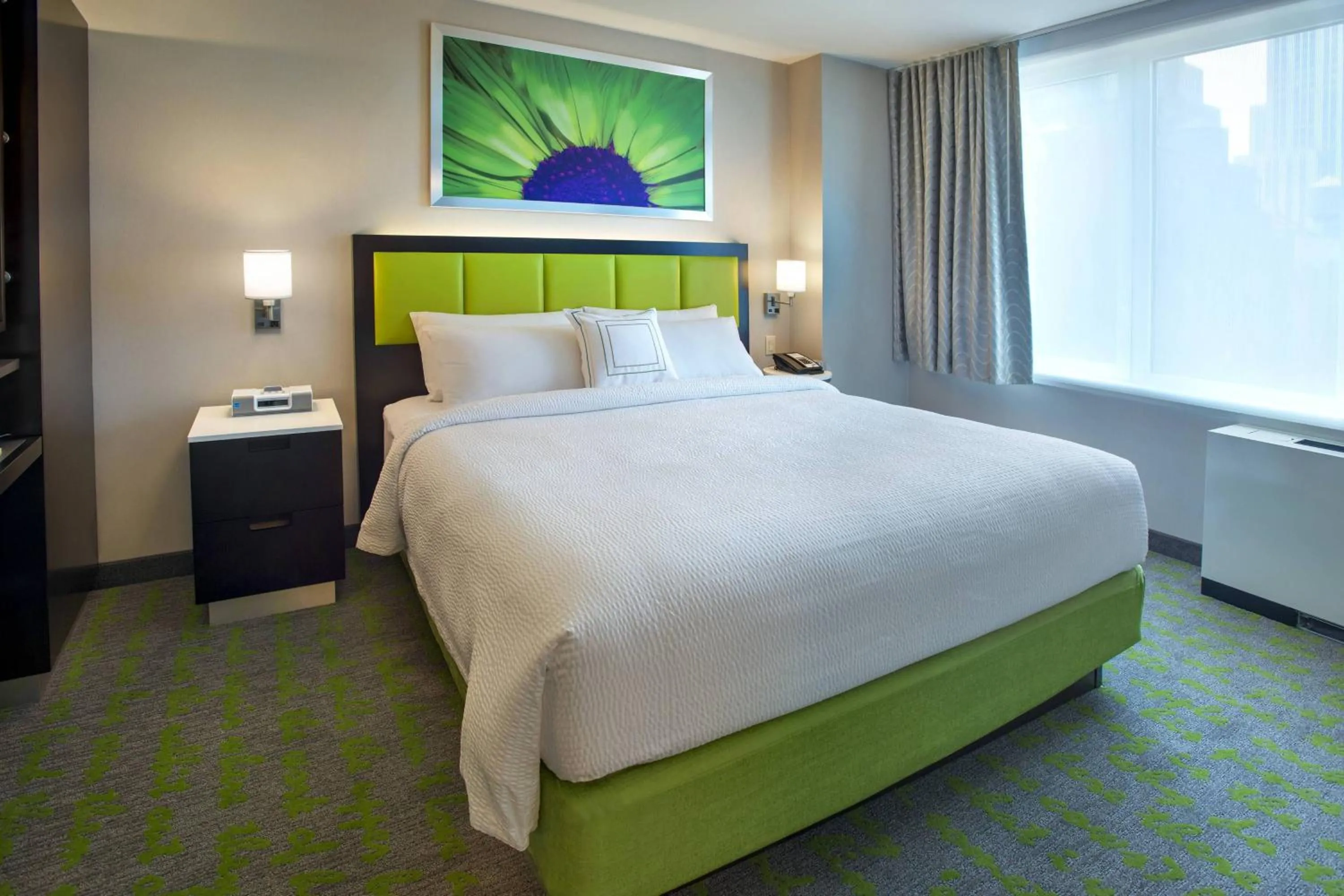 Bedroom, Bed in SpringHill Suites by Marriott New York Midtown Manhattan/Fifth Avenue
