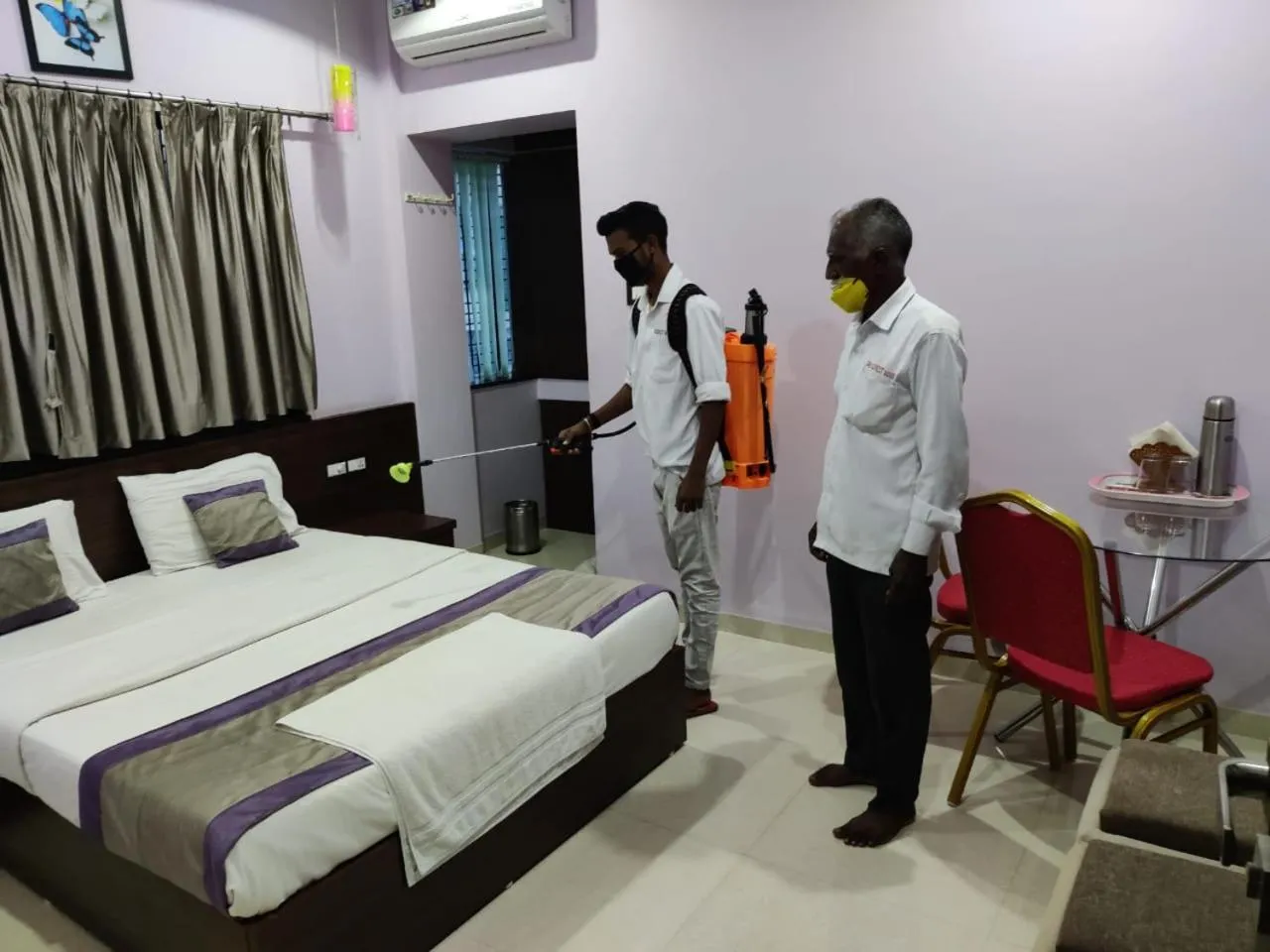 Bed in Hotel Sai Guest House