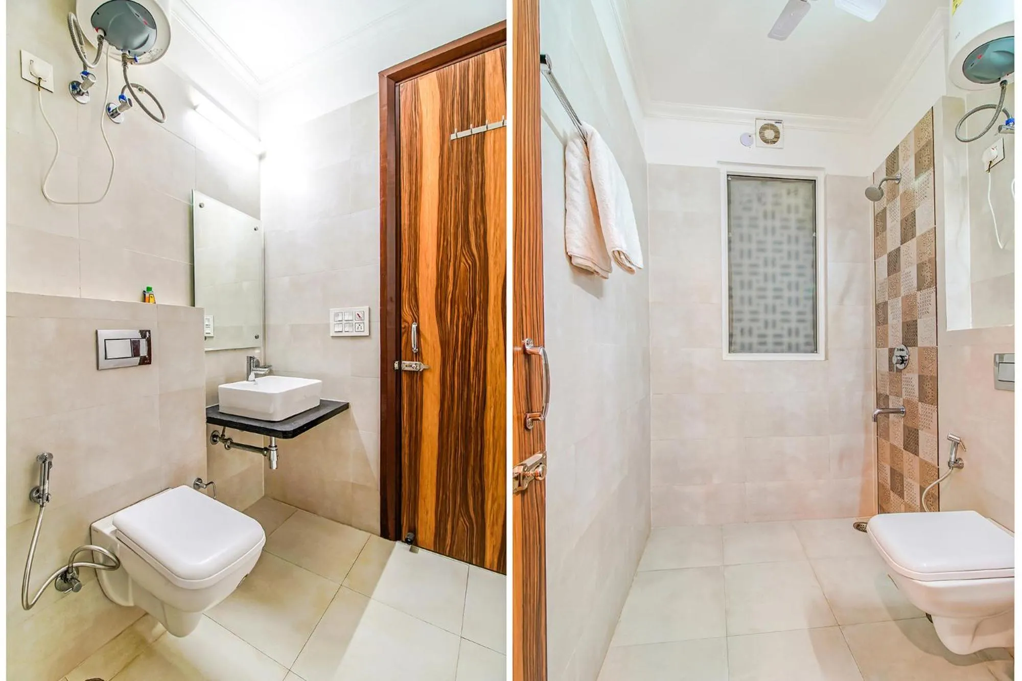 Bathroom in FabHotel Kiara- 400 meters from Medanta hospital
