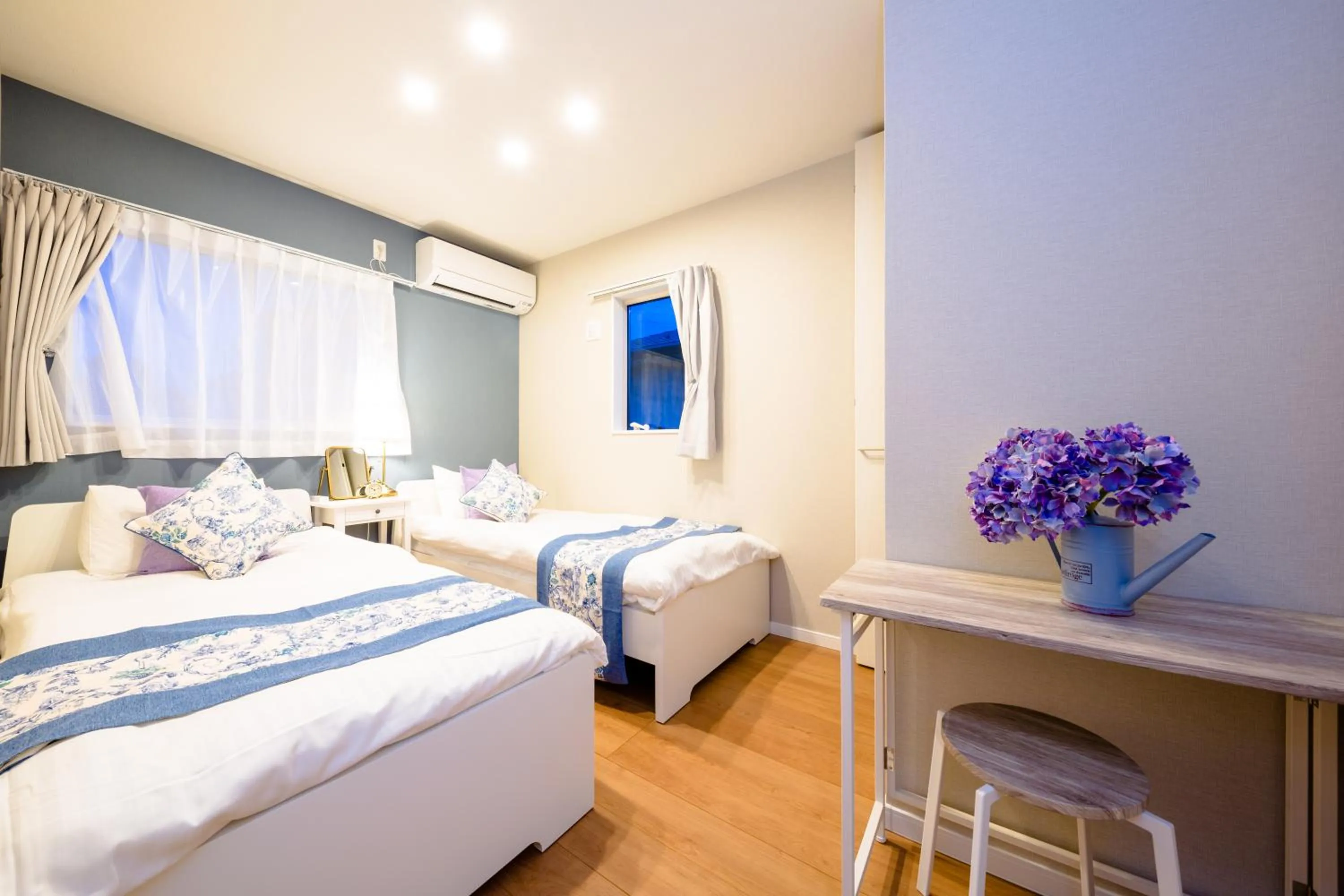 Bed in Villa Hanasaku Fujikawaguchiko B