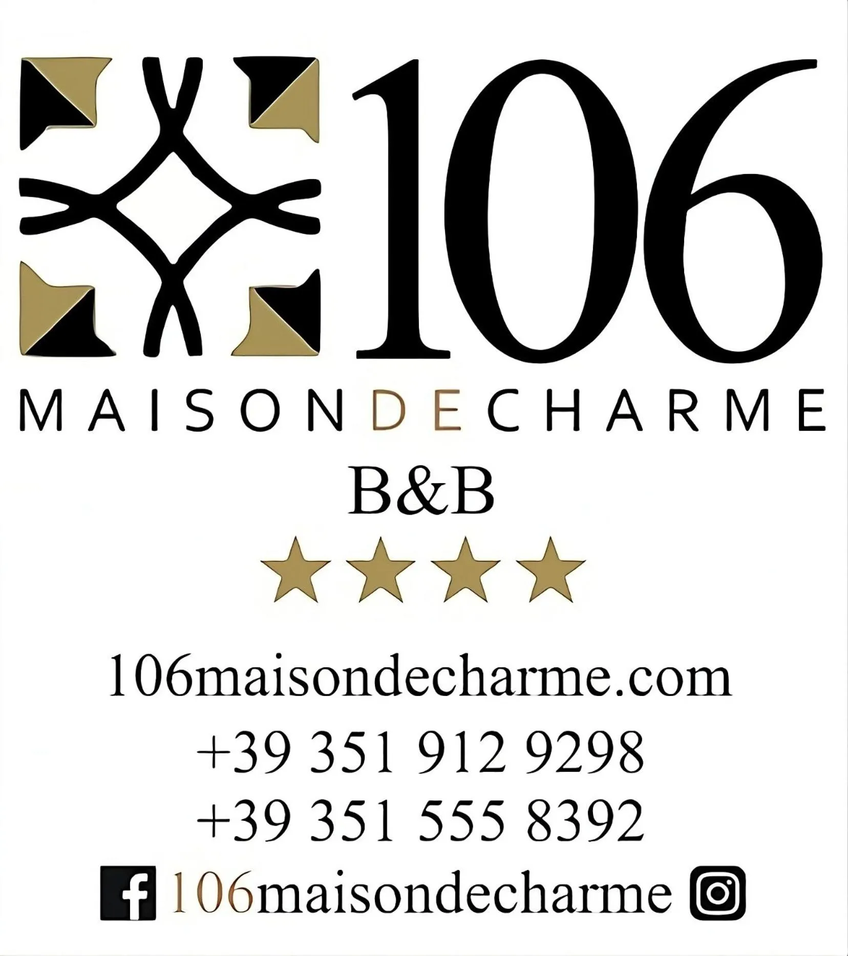 Logo/Certificate/Sign in B&B 106 Maison de Charme