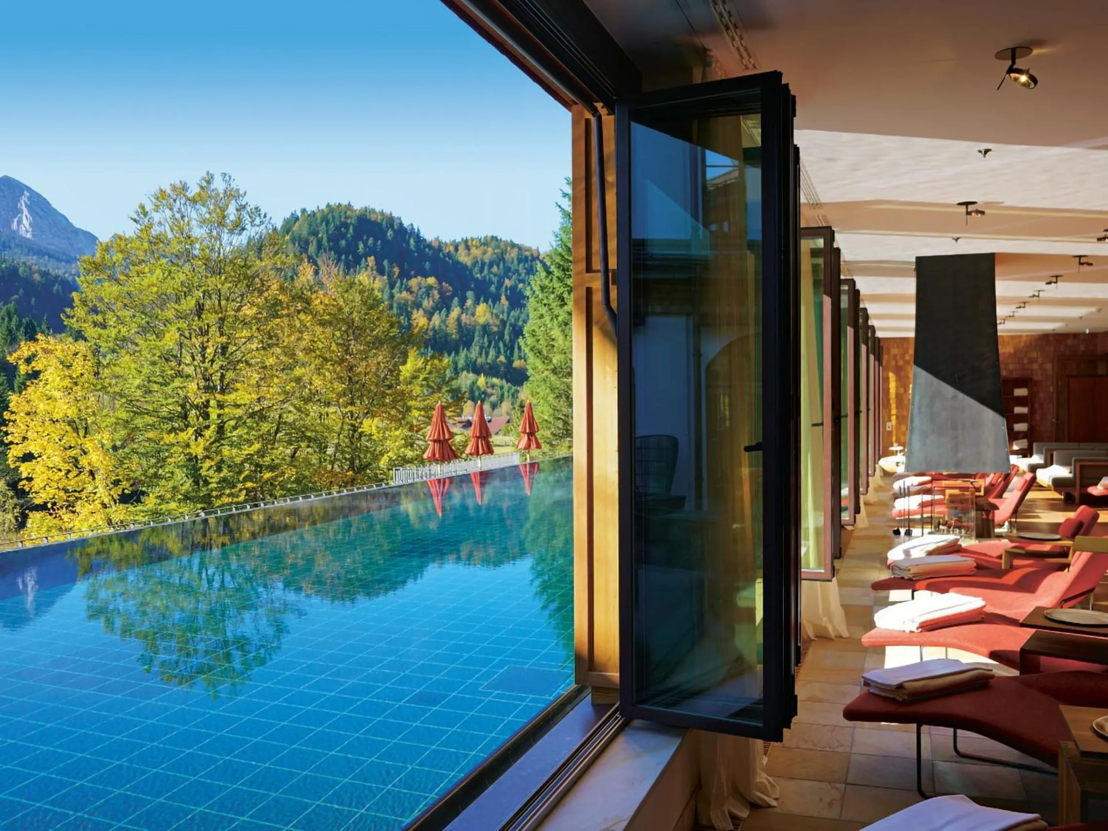Open Air Bath in Schloss Elmau Luxury Spa Retreat & Cultural Hideaway