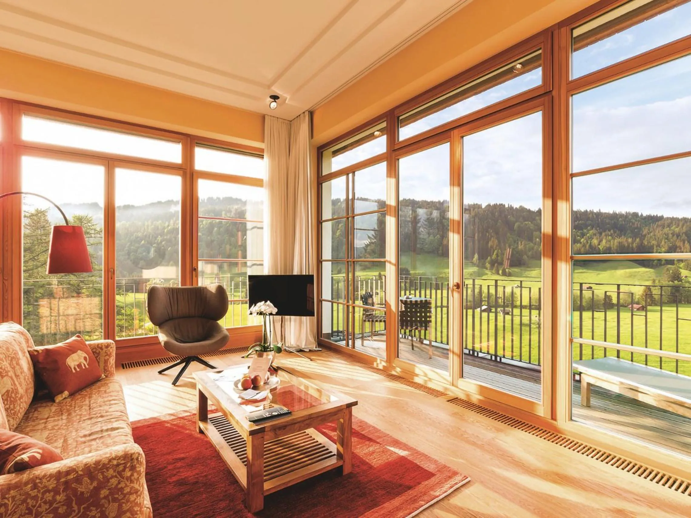 Living room in Schloss Elmau Luxury Spa Retreat & Cultural Hideaway