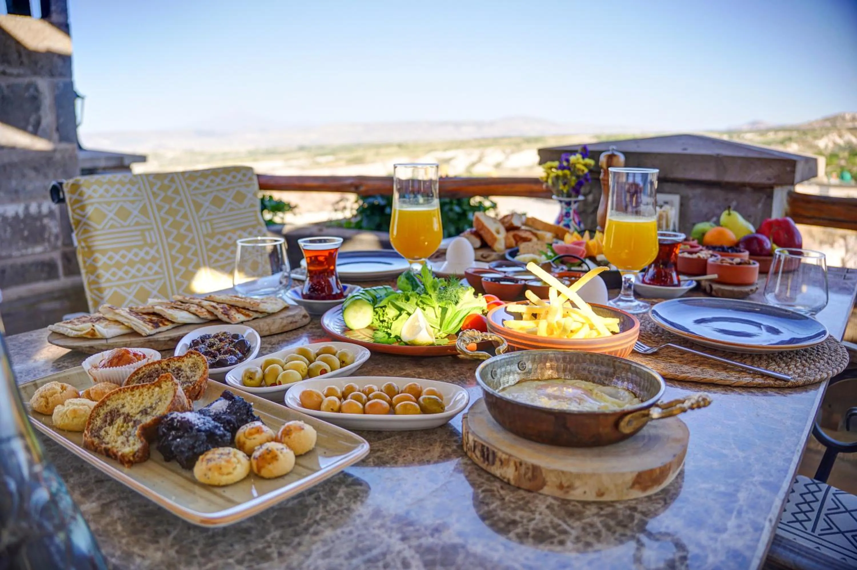 Food and drinks in Petra Inn Cappadocia