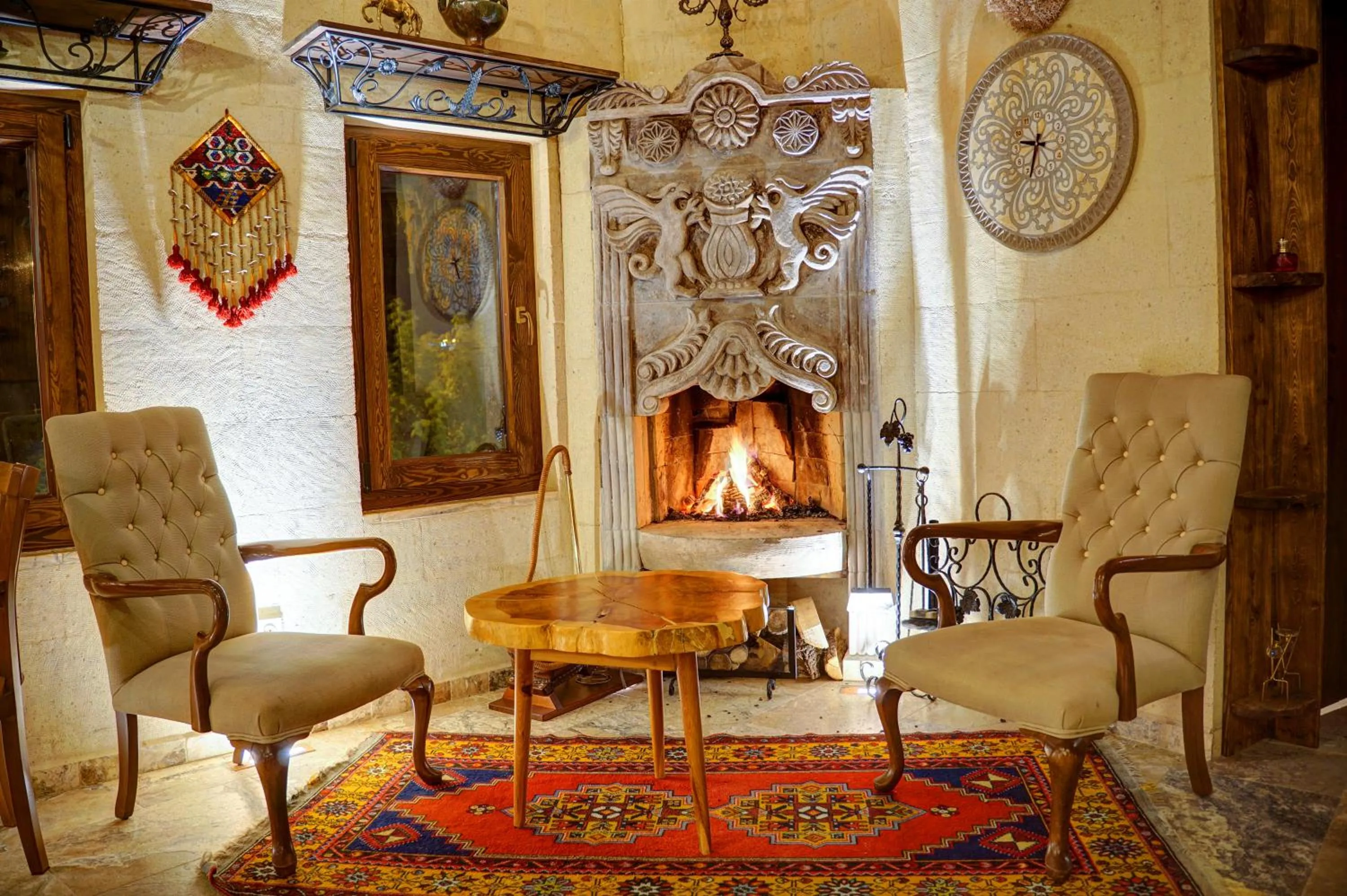 Seating area in Petra Inn Cappadocia