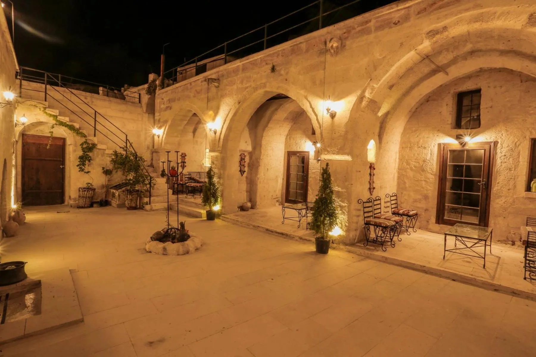 Facade/entrance in Harkasos Cave Hotel