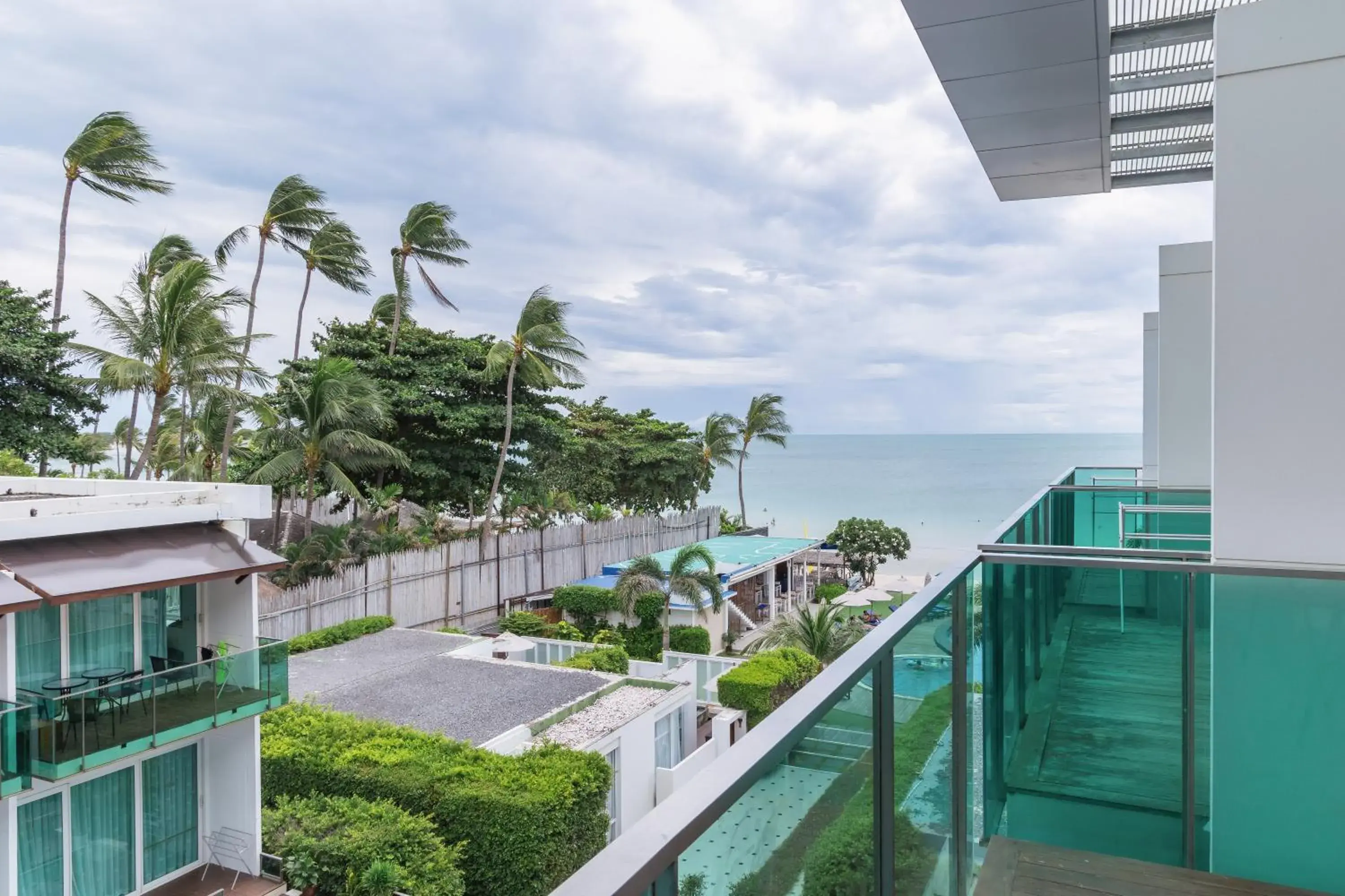 Balcony Sea View in KC Beach Club & Pool Villas Balcony Sea View in KC Beach Club & Pool Villas