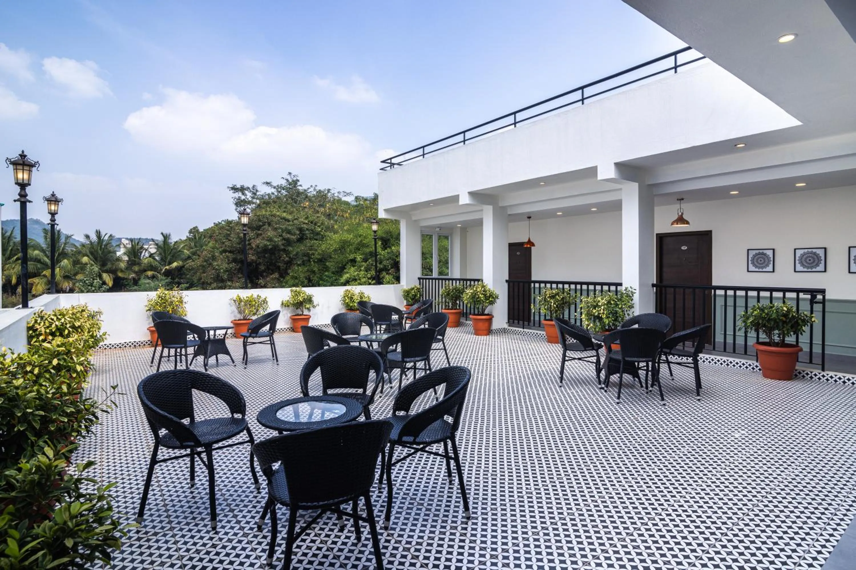 Balcony/Terrace in Aashreya Suites Tiruvannamalai