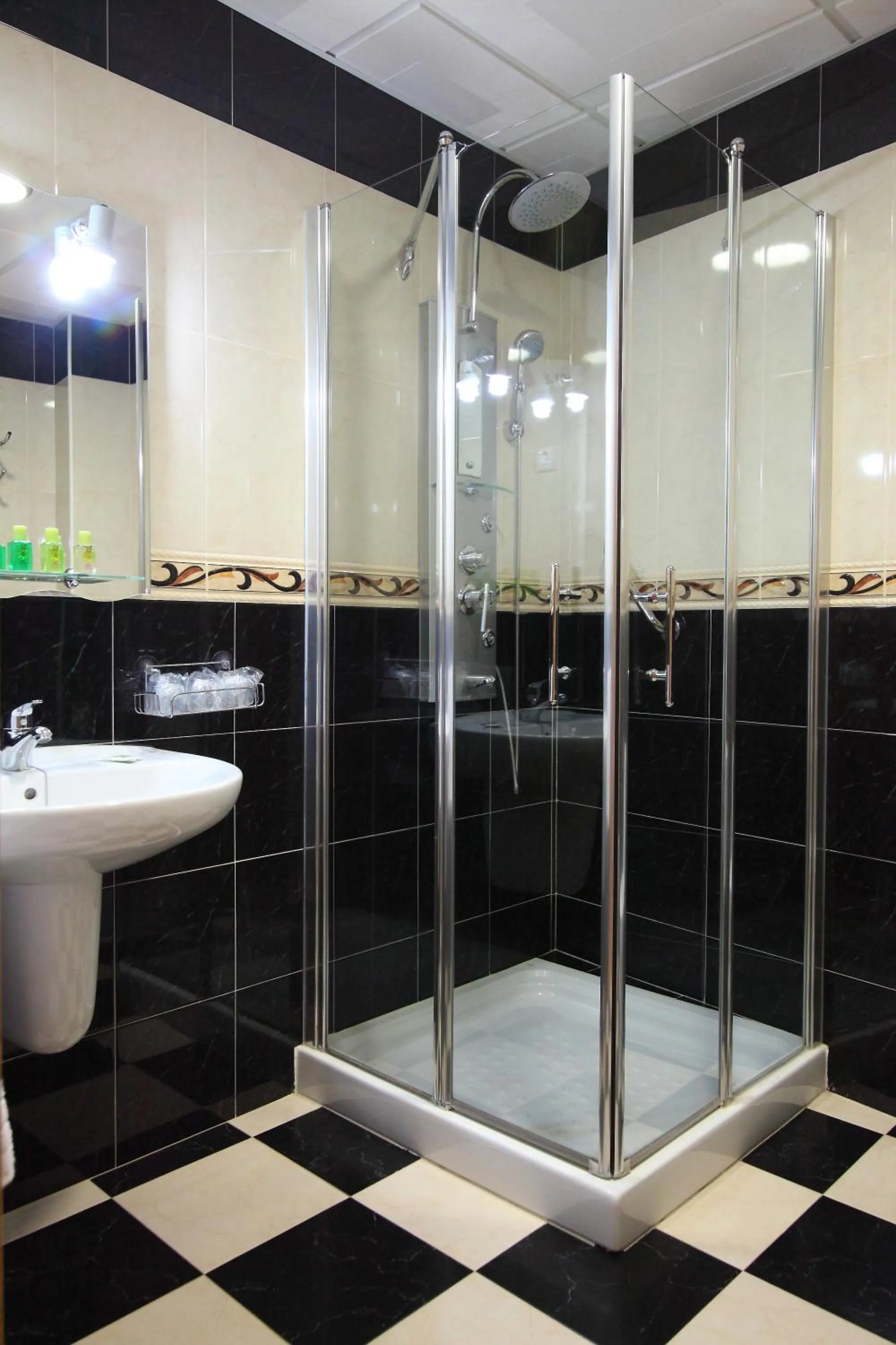 Shower in Hostal Campo Real Bed&Breakfast