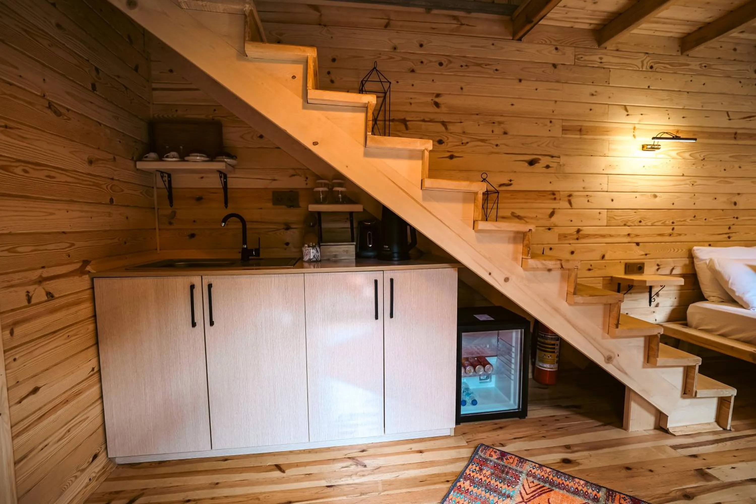 Kitchen or kitchenette in bungalove tatil köyü