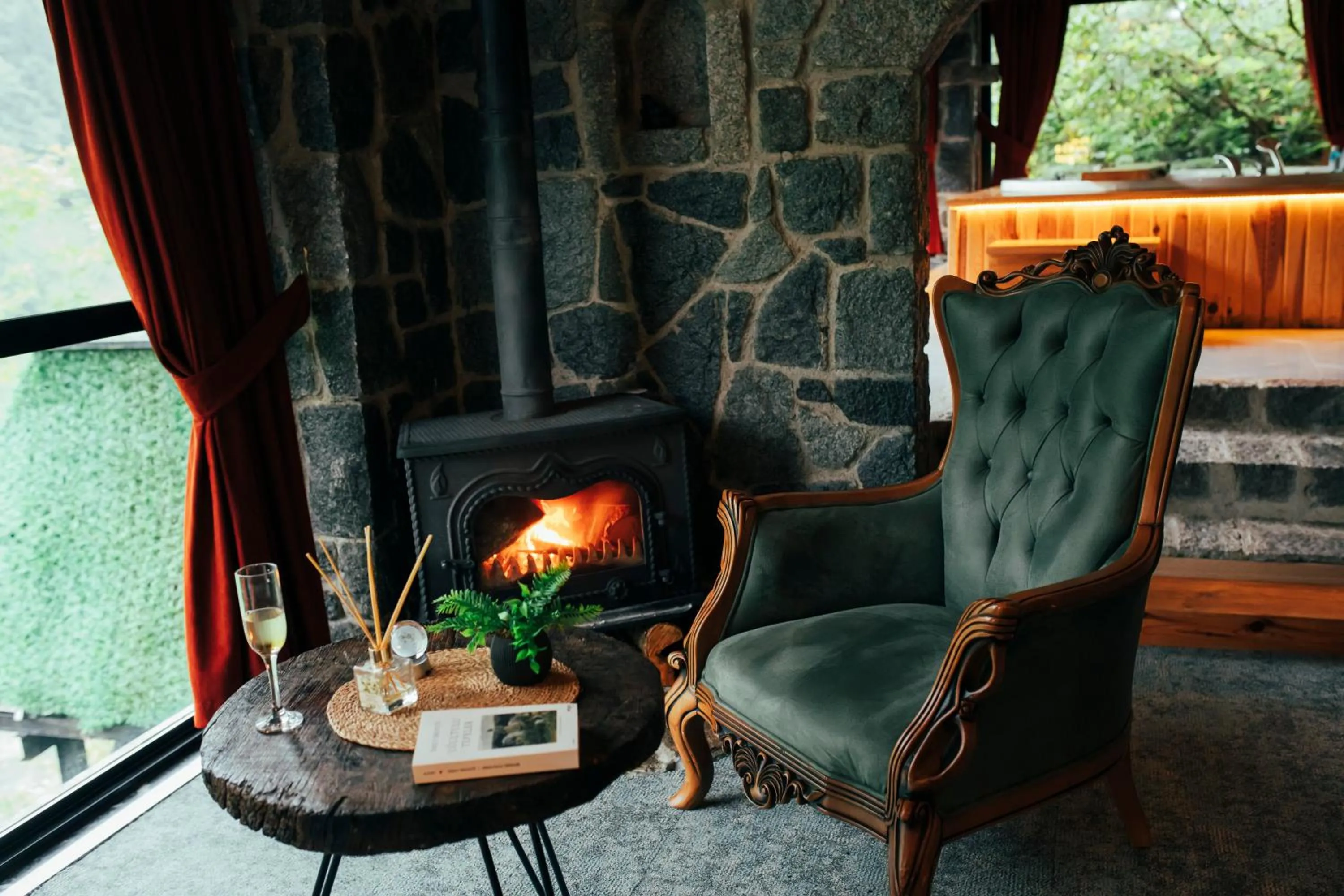 Seating area in bungalove tatil köyü