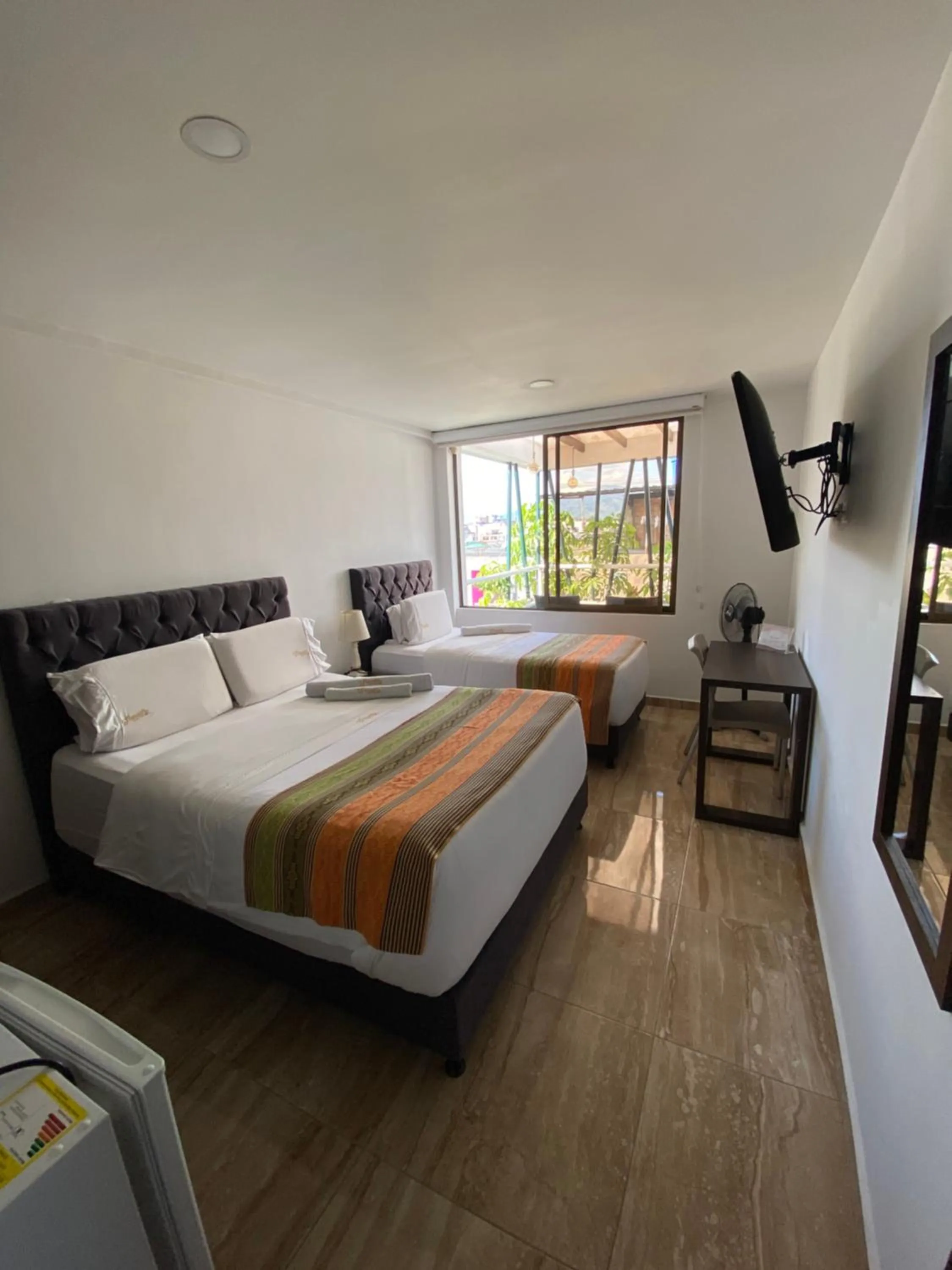 Bed in Samalá Casa Hotel