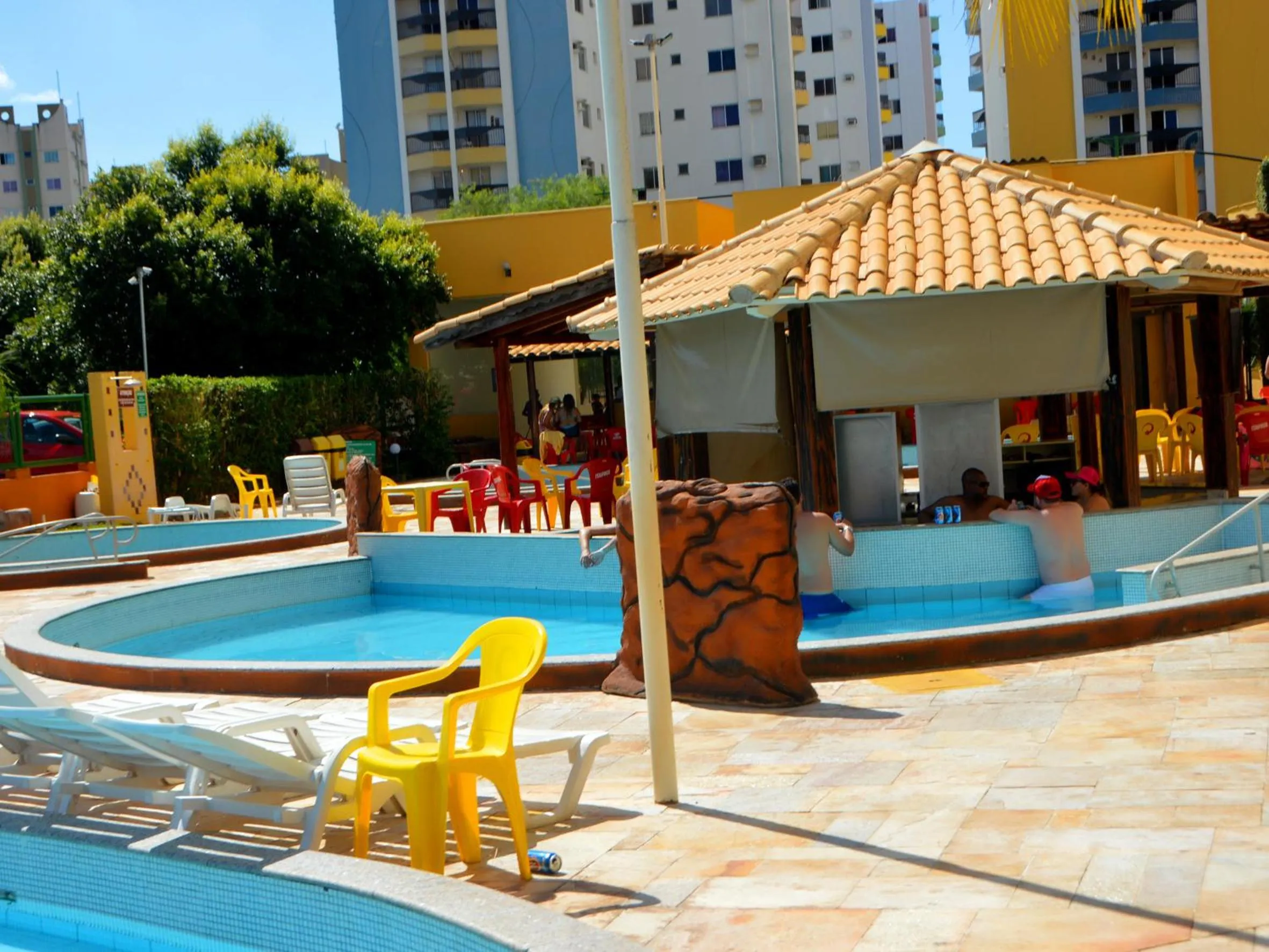 Swimming pool in Suite Show no Thermas Place