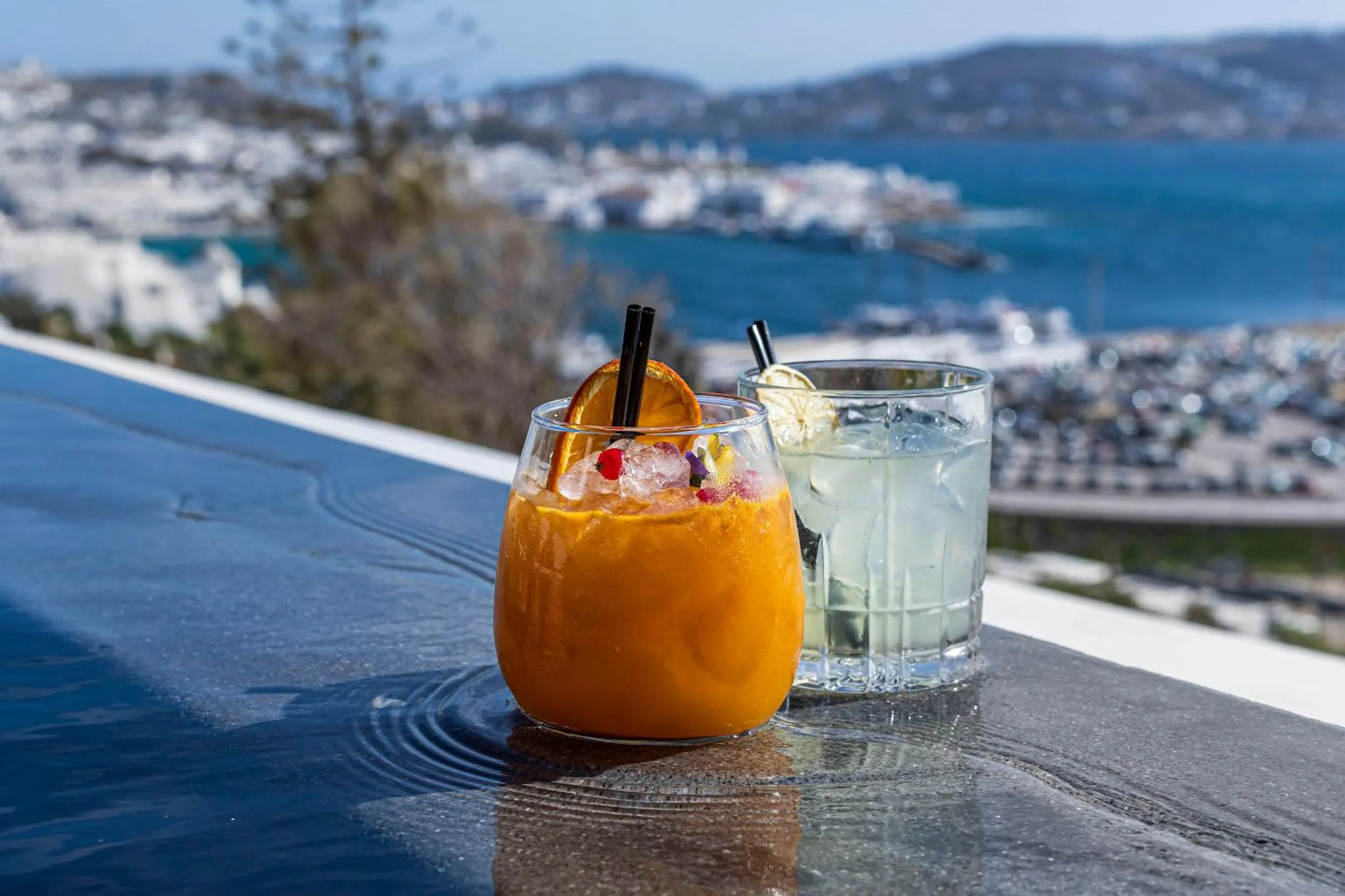 City view in Tagoo Black Mykonos