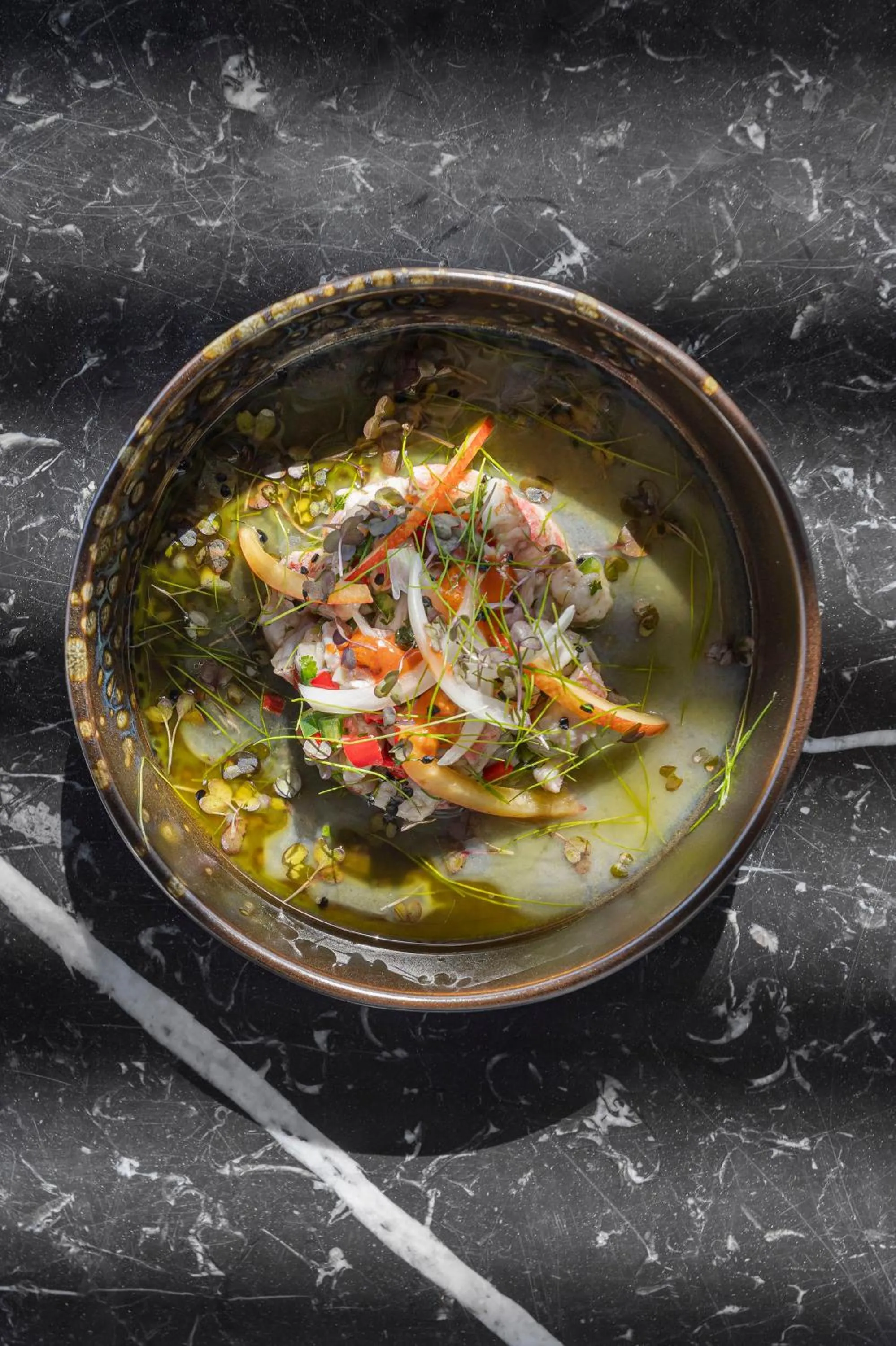 Food close-up in Tagoo Black Mykonos