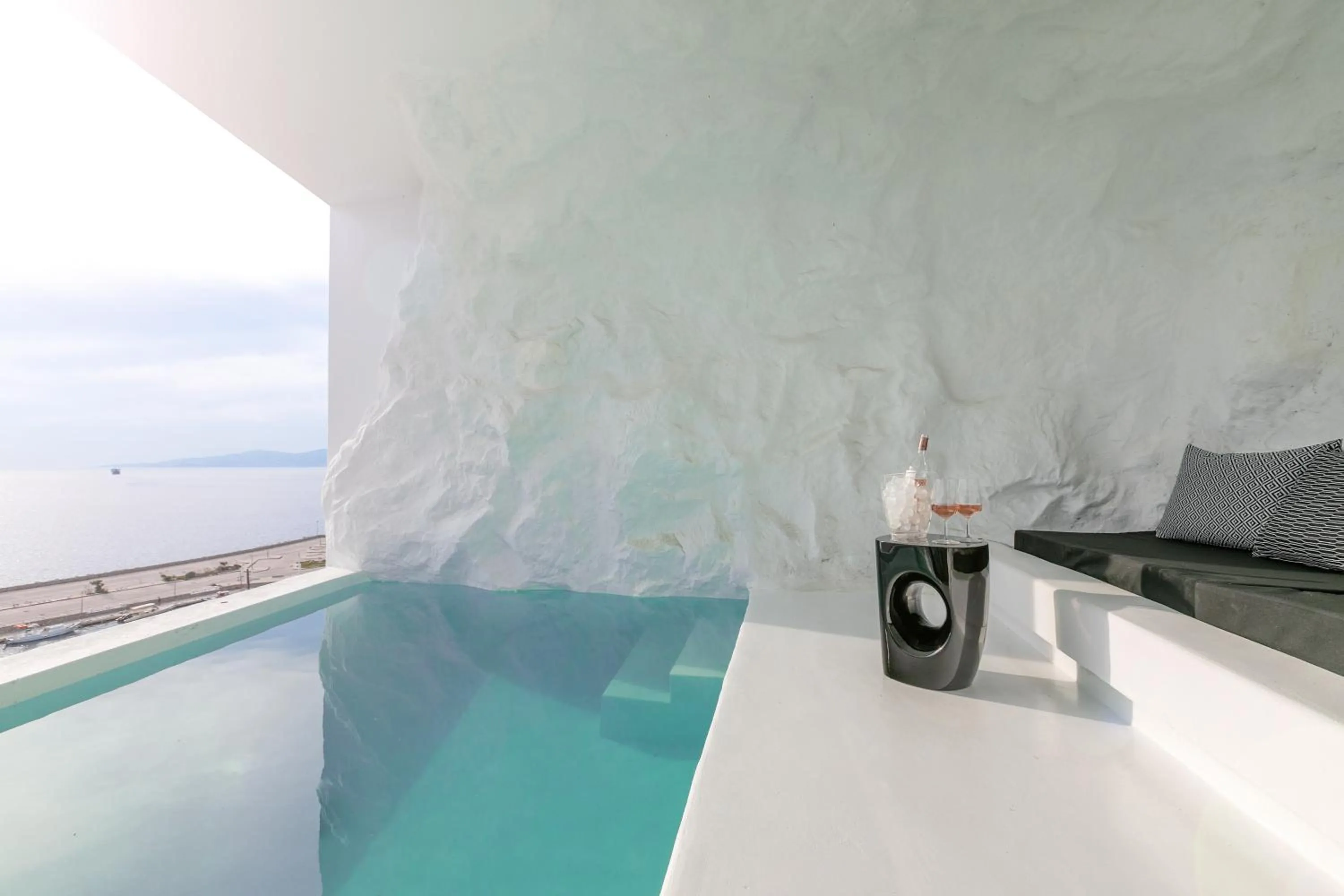 Swimming pool in Tagoo Black Mykonos