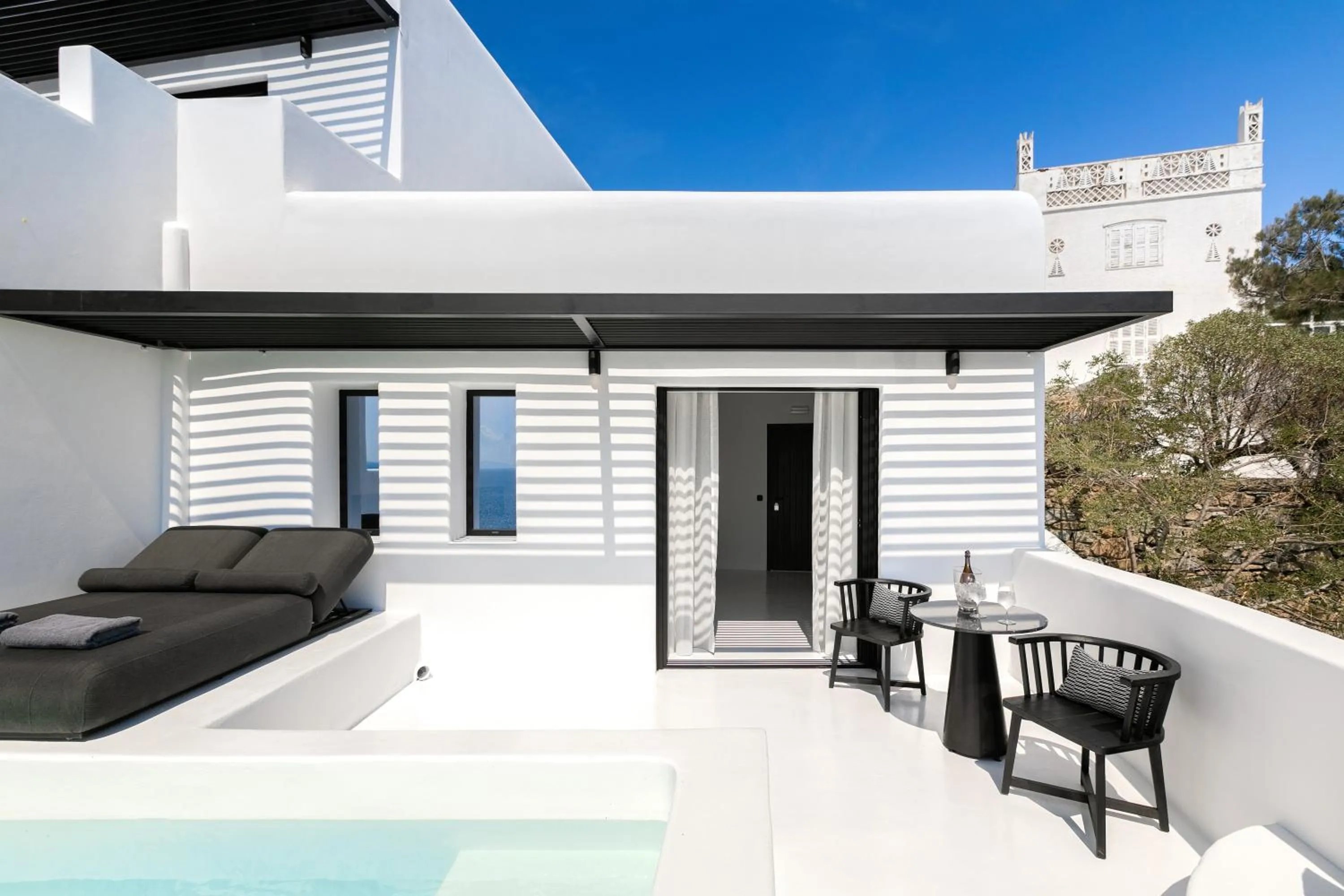 Balcony/Terrace in Tagoo Black Mykonos