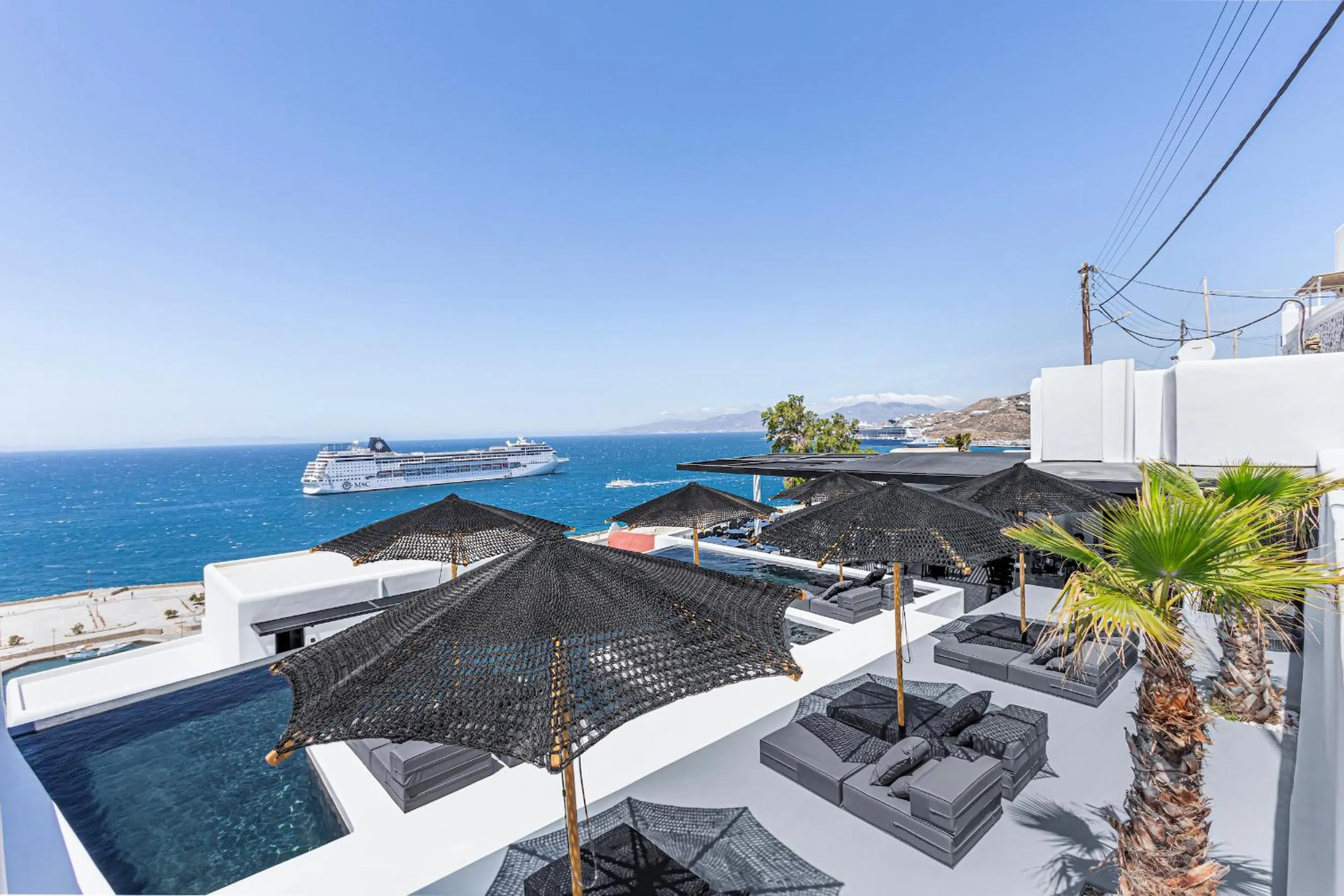 View (from property/room) in Tagoo Black Mykonos