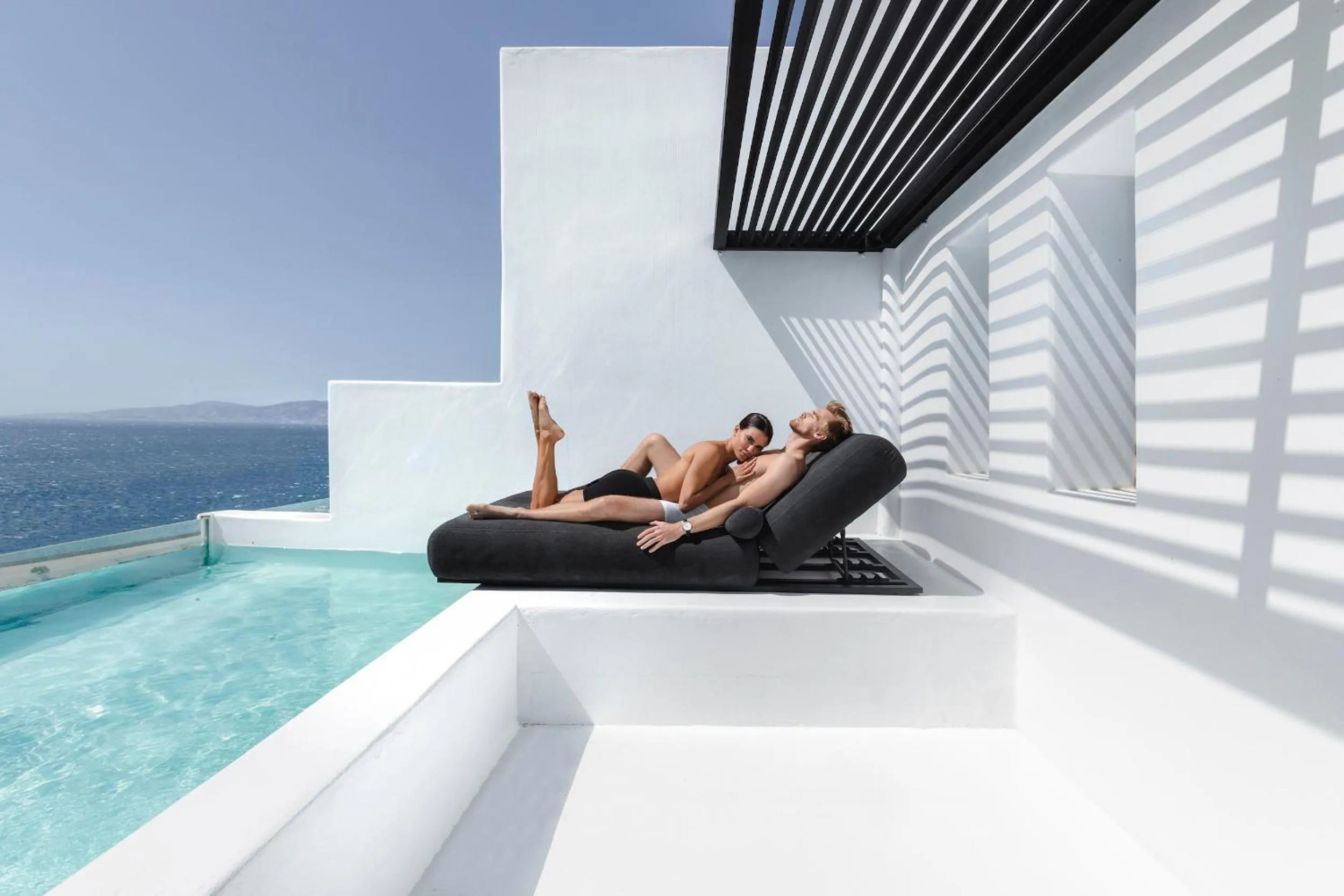 Sea view in Tagoo Black Mykonos