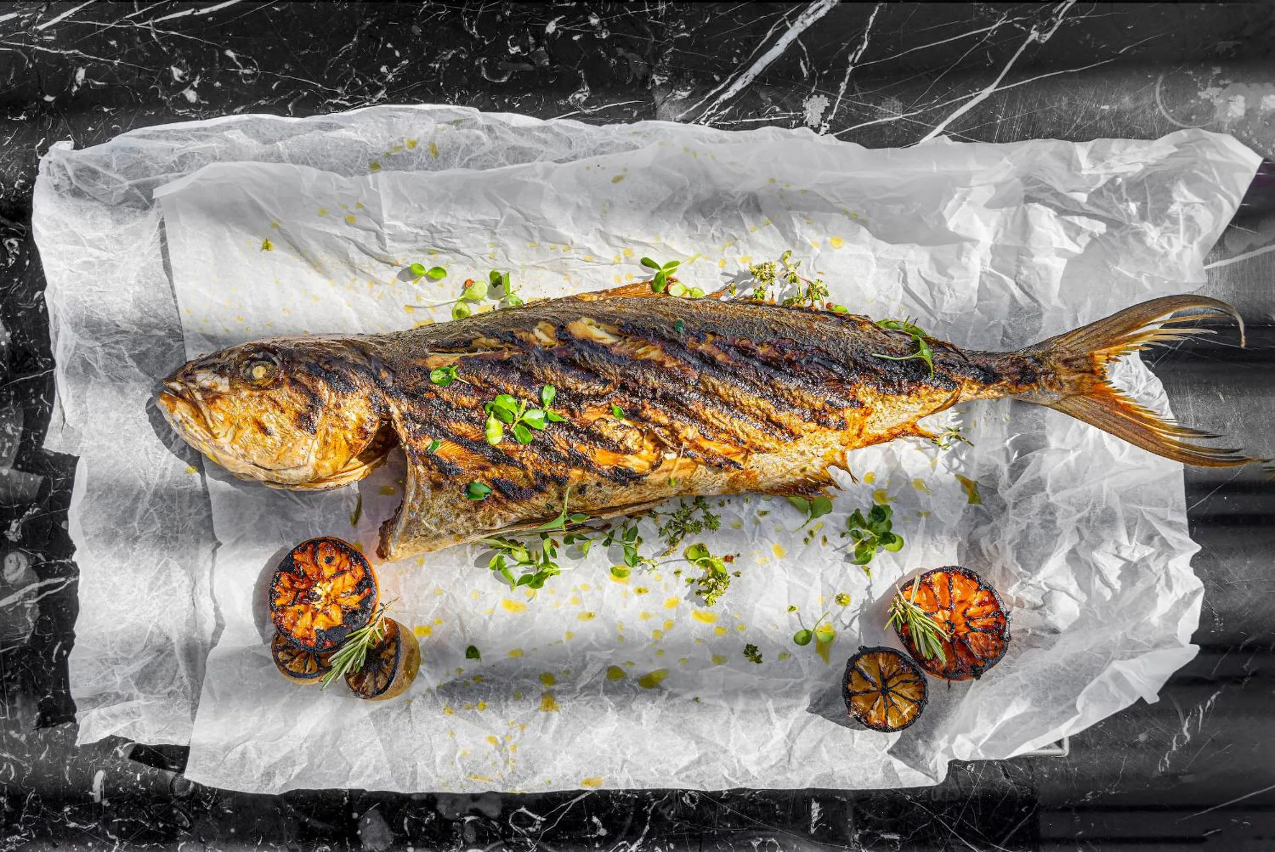 Food in Tagoo Black Mykonos