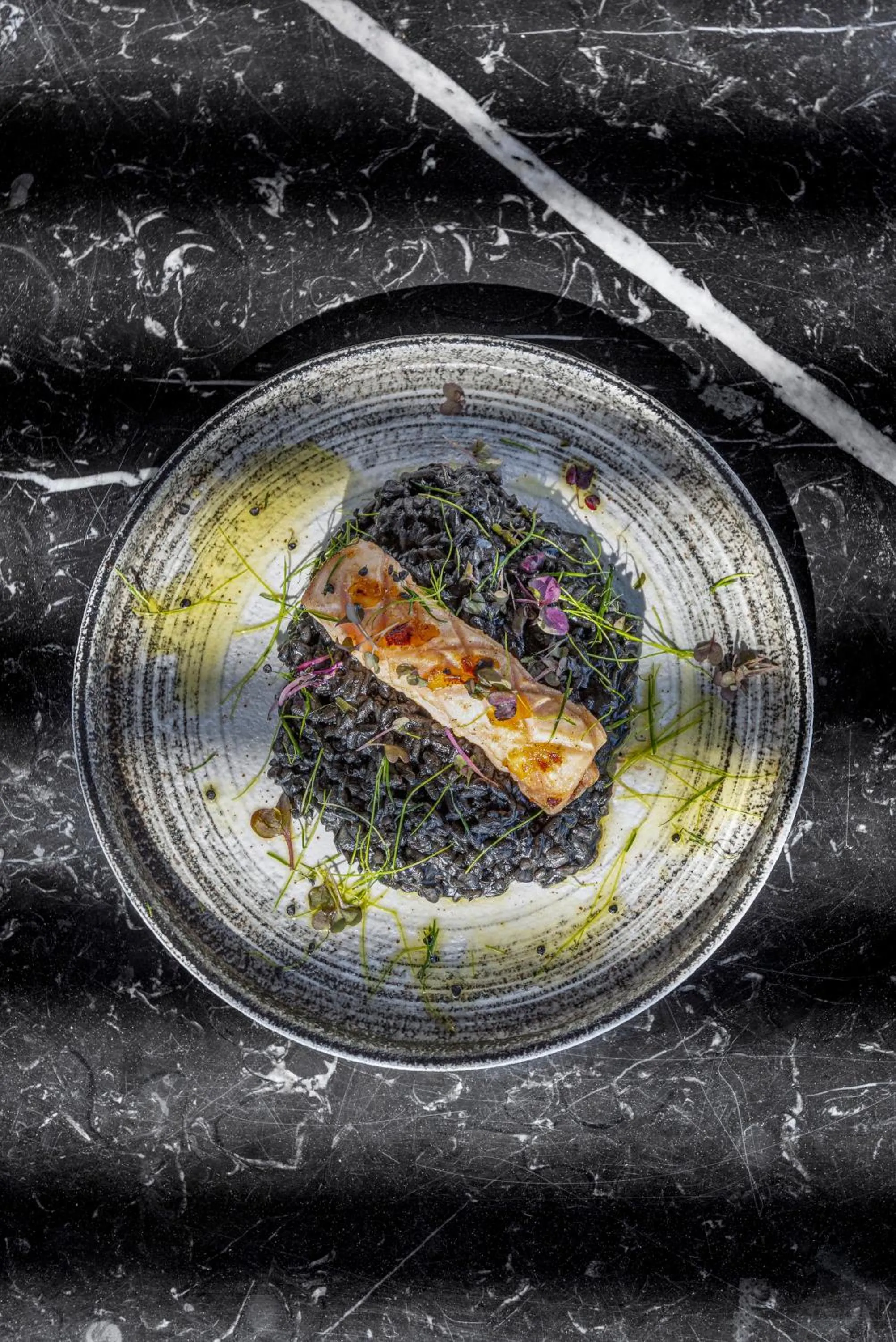 Food close-up in Tagoo Black Mykonos