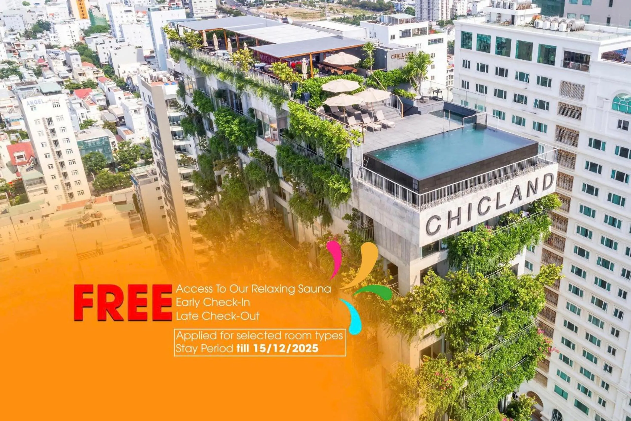 Property building in Chicland Boutique Danang Beach Hotel