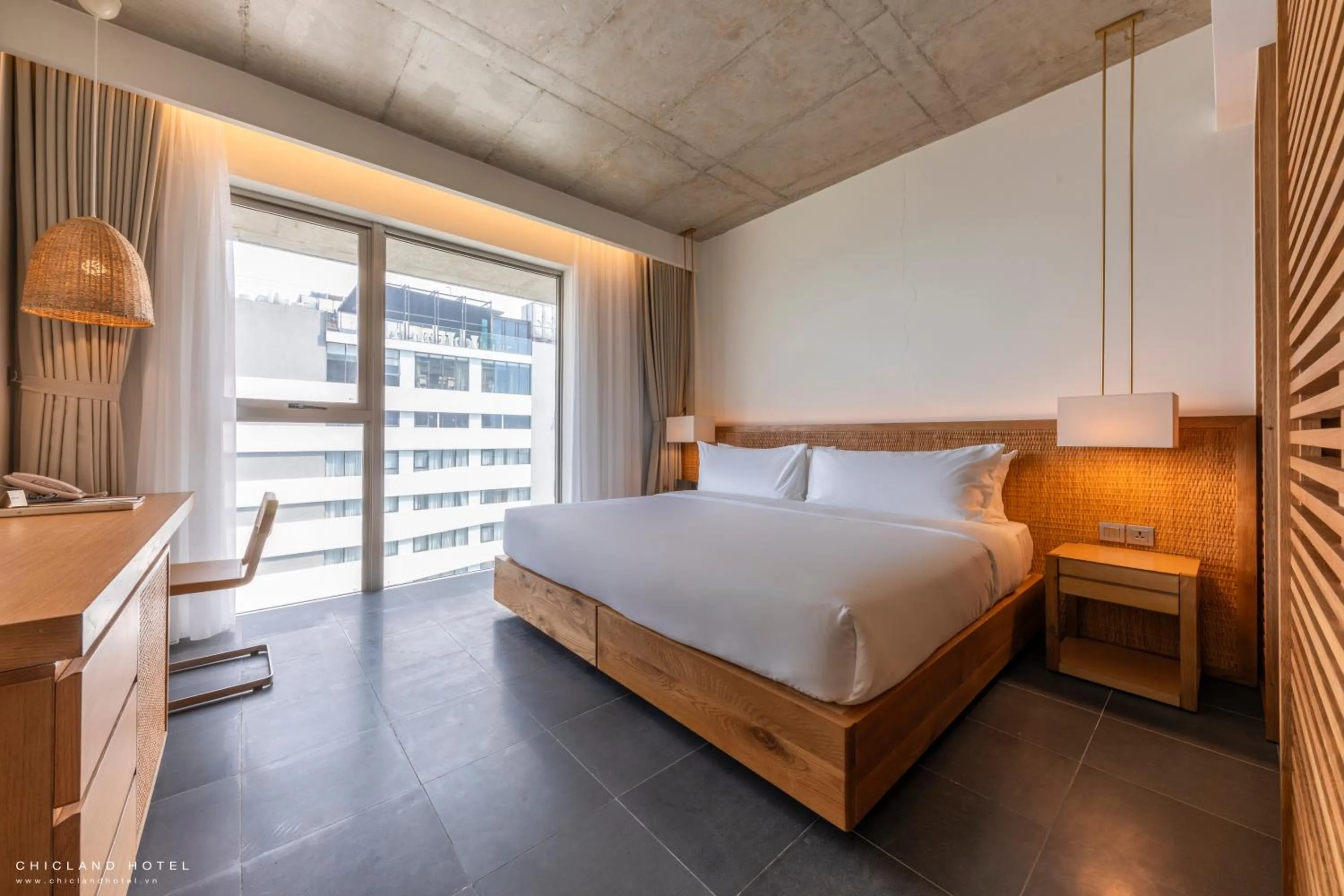 View (from property/room), Bed in Chicland Boutique Danang Beach Hotel