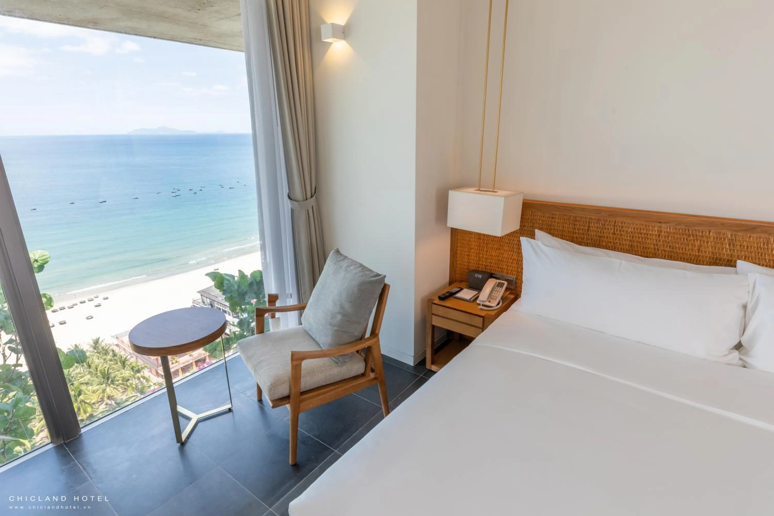 View (from property/room), Bed in Chicland Boutique Danang Beach Hotel