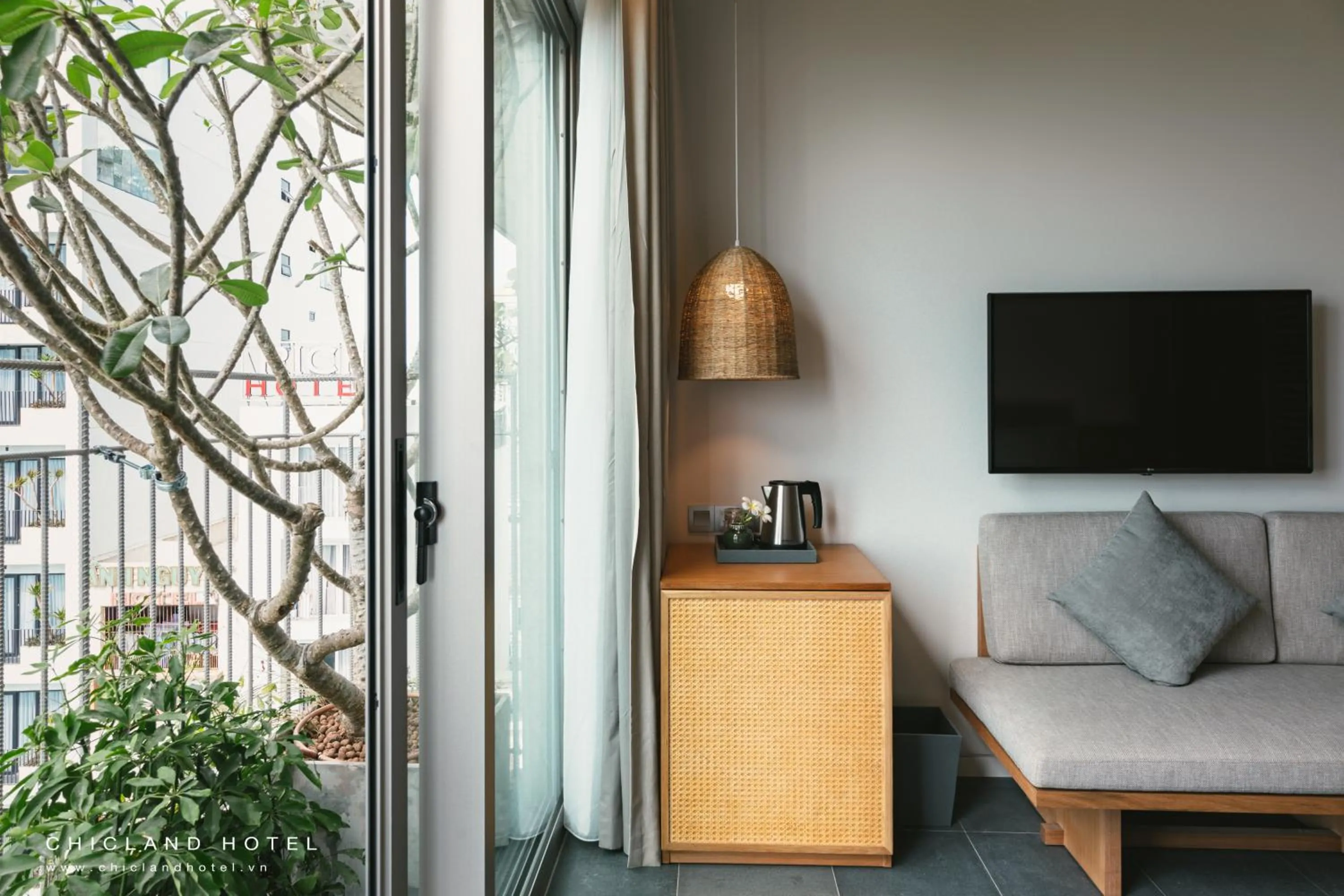 Balcony/Terrace in Chicland Boutique Danang Beach Hotel