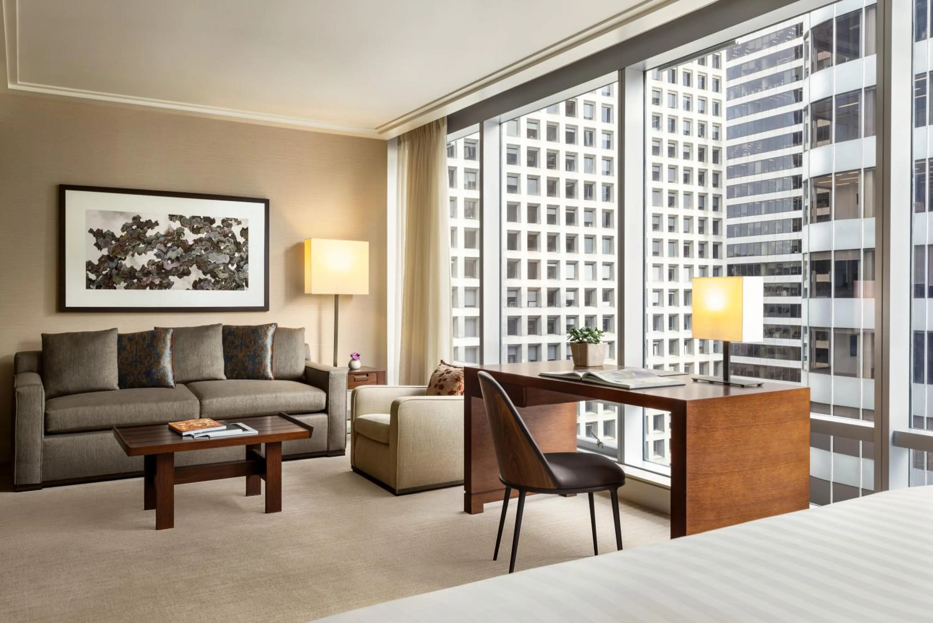 Seating area in Shangri-La Vancouver