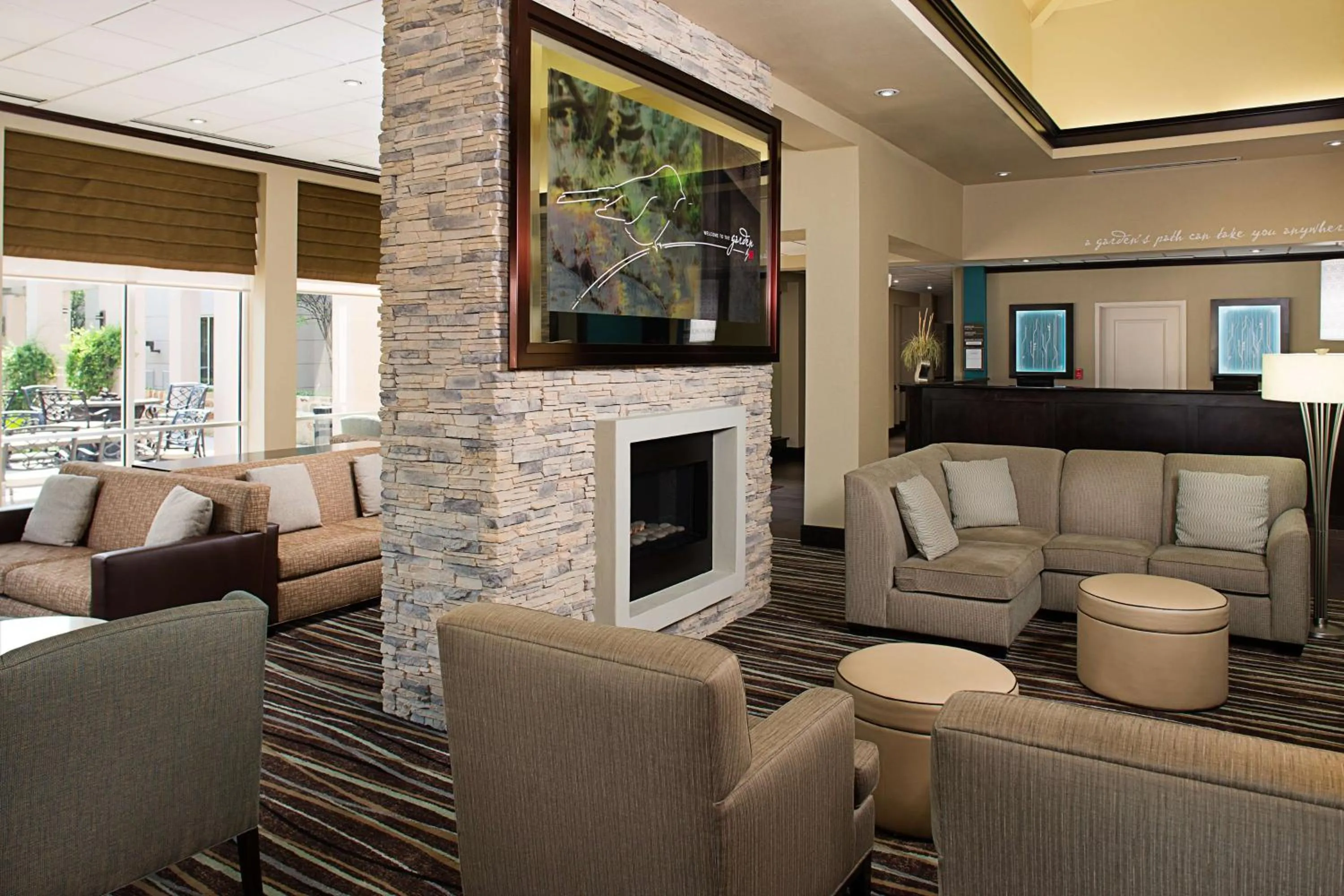 Lobby or reception in Hilton Garden Inn DFW Airport South