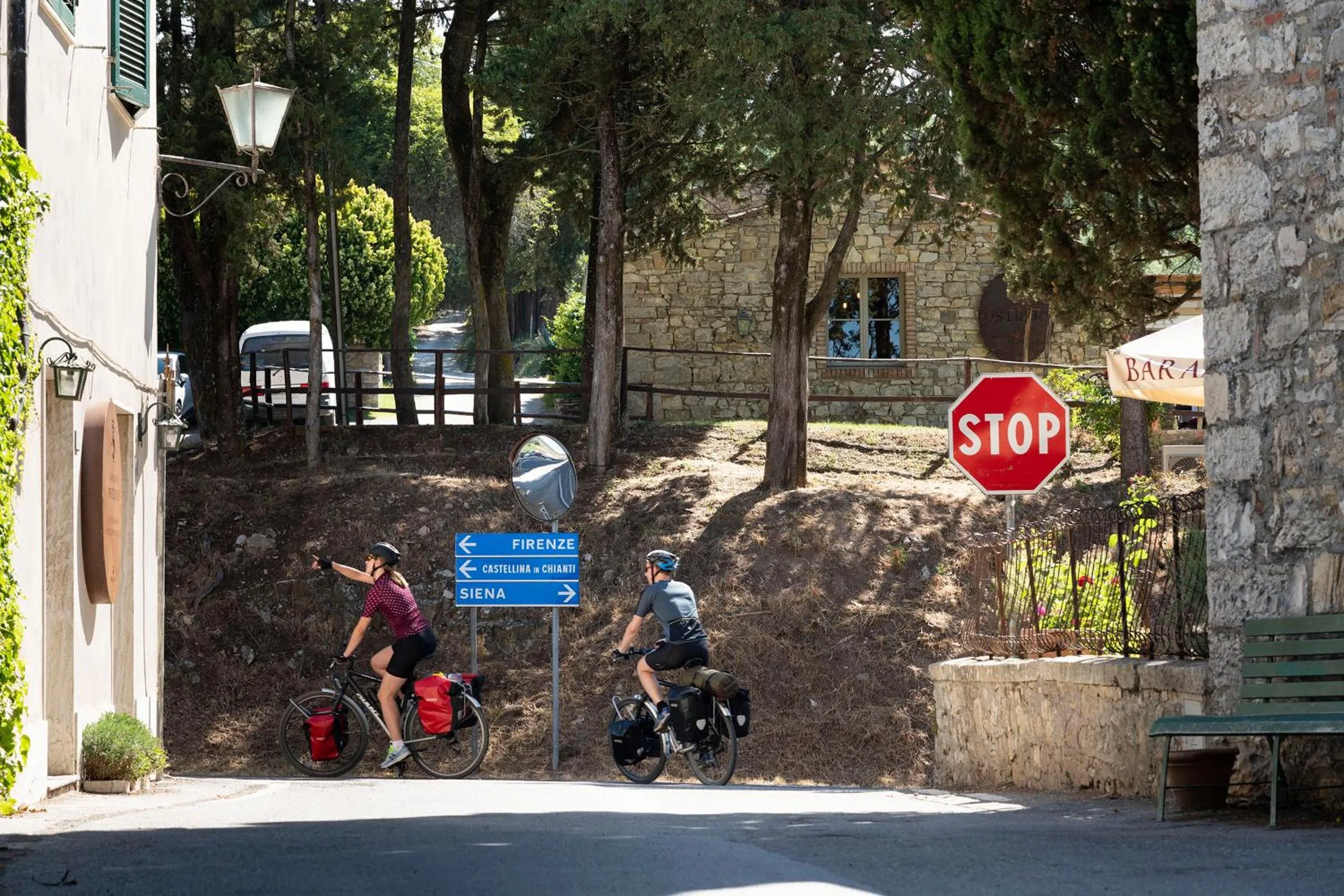 Quiet street view in Castello di Fonterutoli Wine Resort