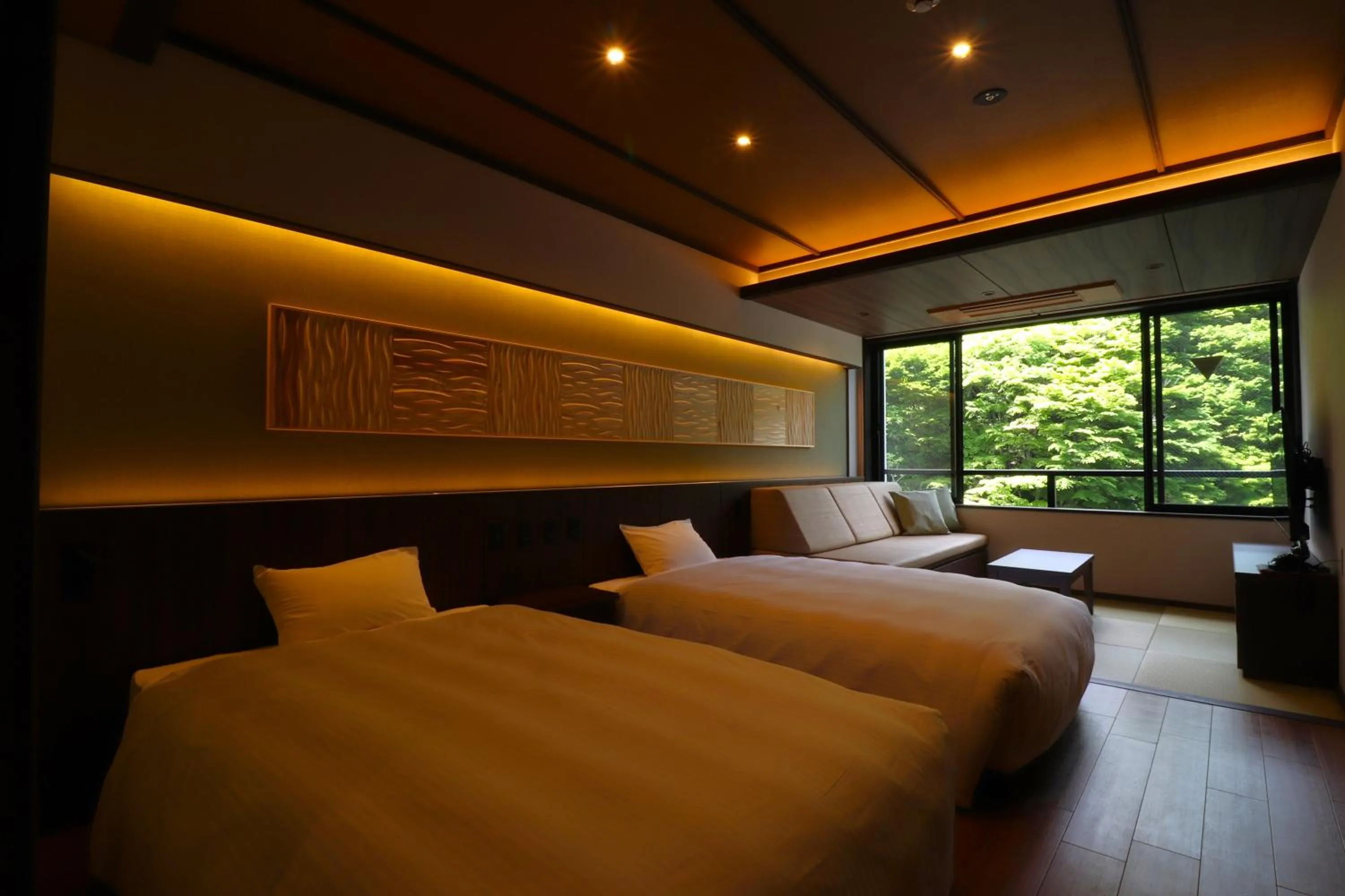 Bed in Yumoto Ueyama Ryokan