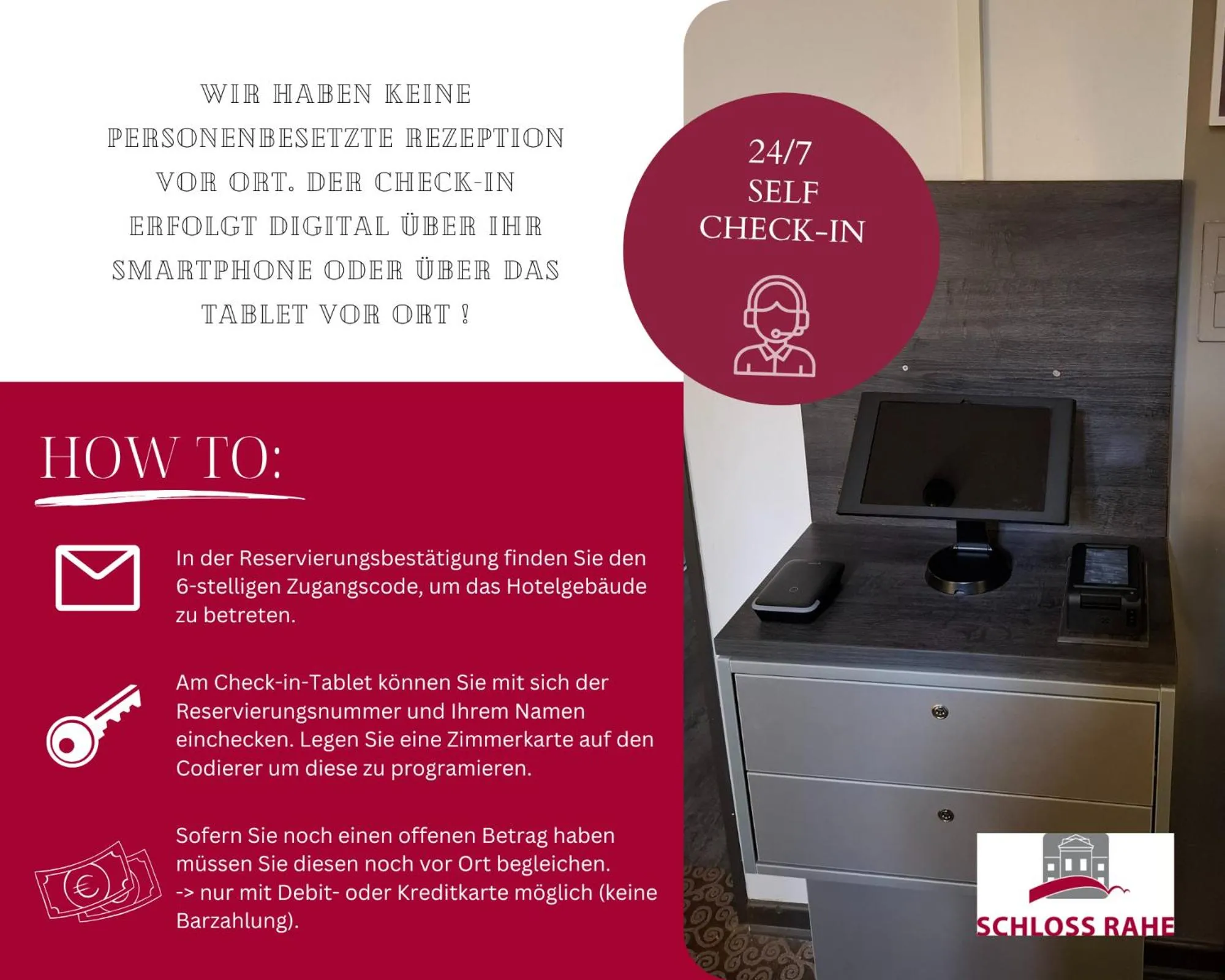 Lobby or reception in Boardinghouse Rathsmühle