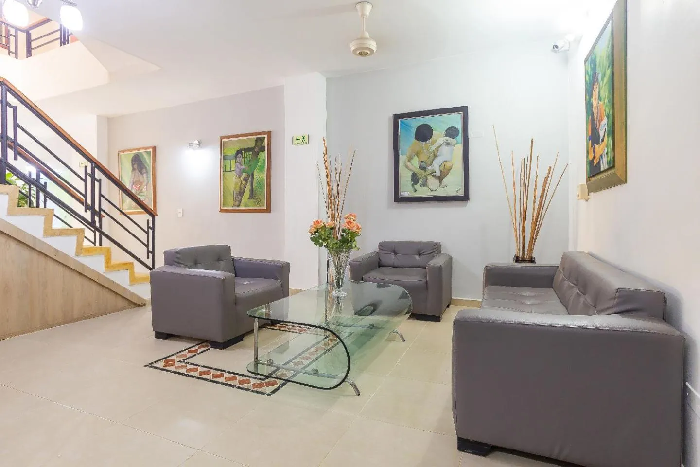 Living room in Hotel Emberá